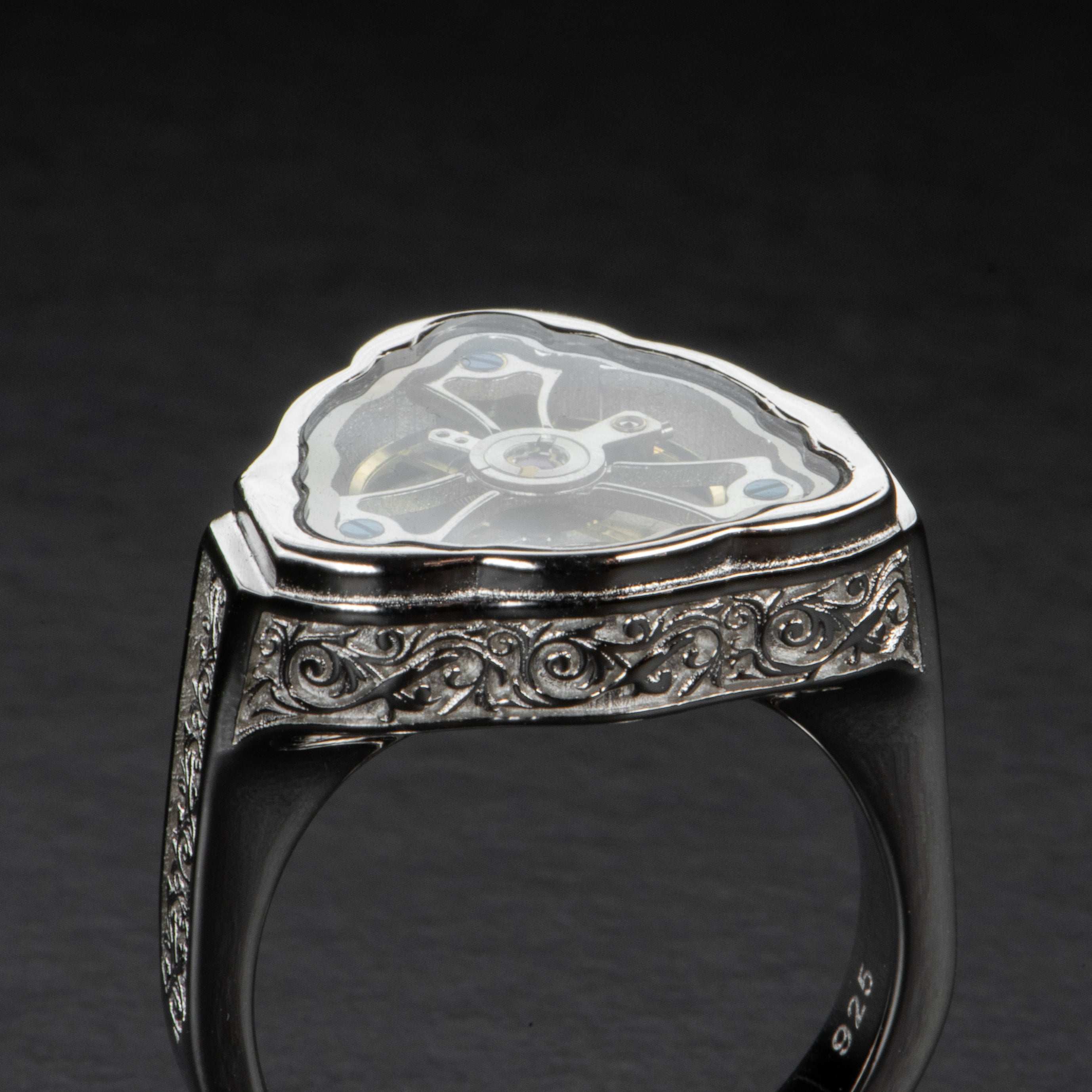 Celestime Sterling Silver Spinner Ring for Anxiety Relief - Elegant Fidget Jewelry for Stress Relief, Meditation & Focus - Perfect for Adults & Teens