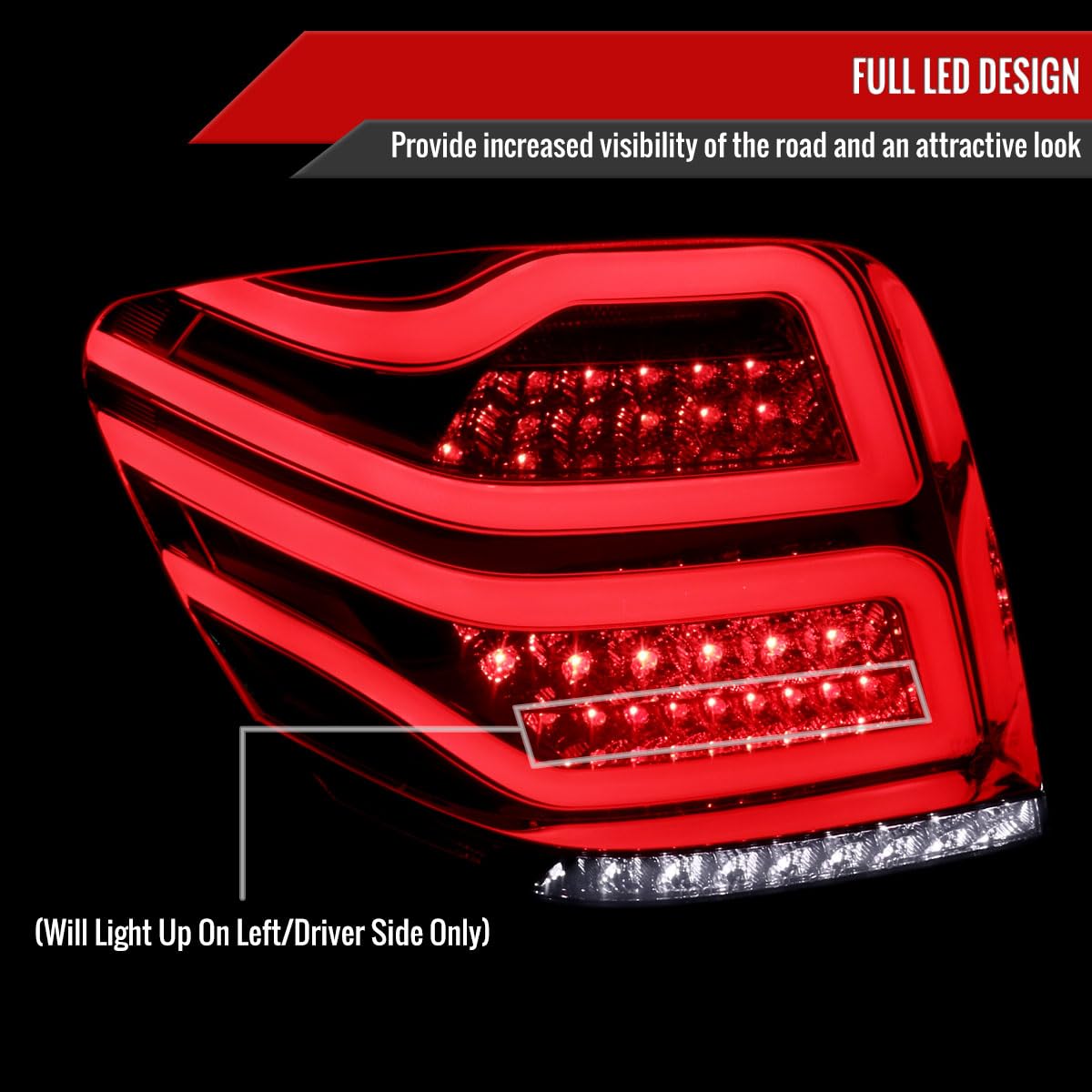 Smoke LED Tail Lights for 06-11 Models - Tinted Brake Lamps for Enhanced Style & Safety | Perfect for Night Driving & Custom Car Upgrades