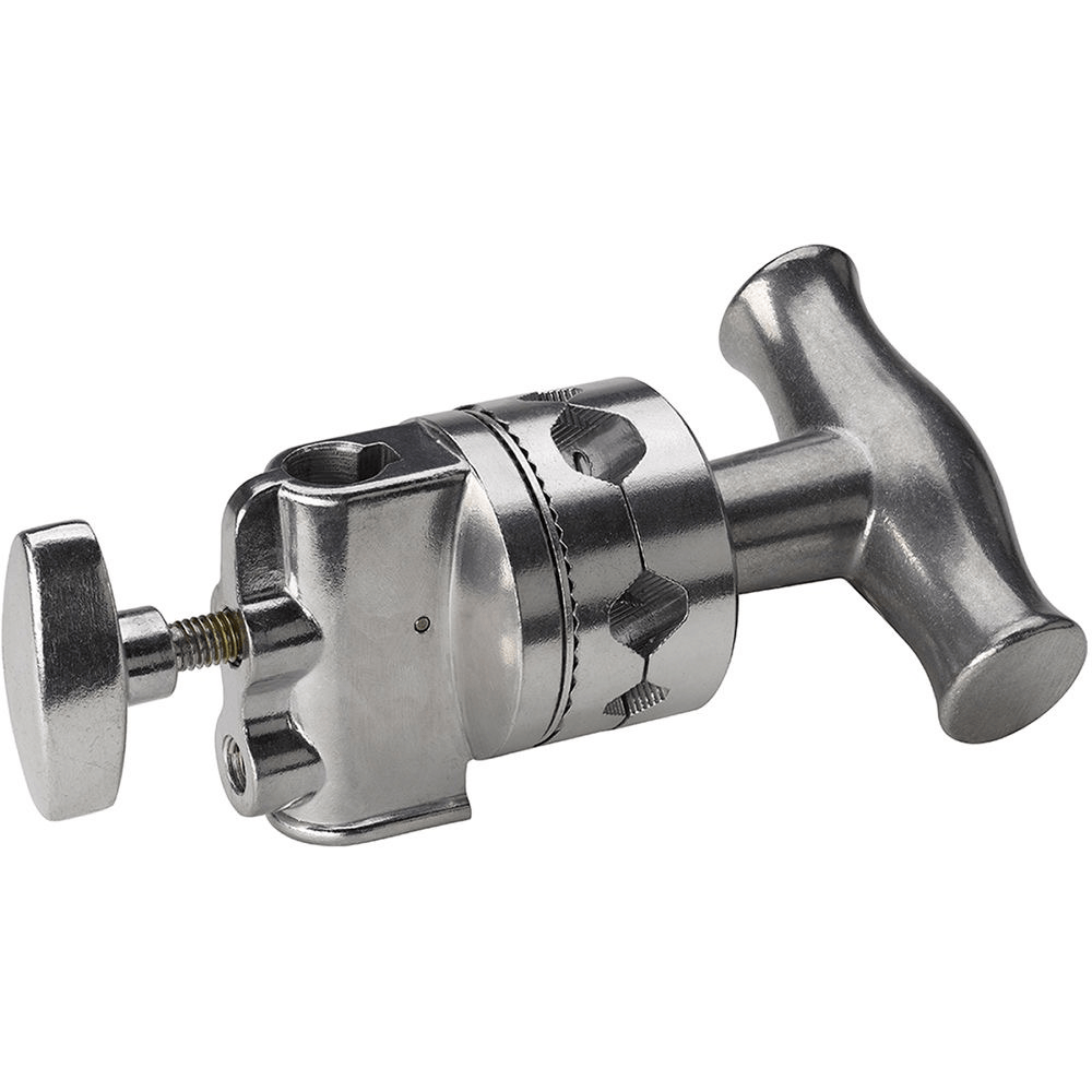 Kupo 2 1/2 Inch Grip Head with Large Handle - Chrome Plated Finish for Studio Lighting & Photography Equipment Mounting