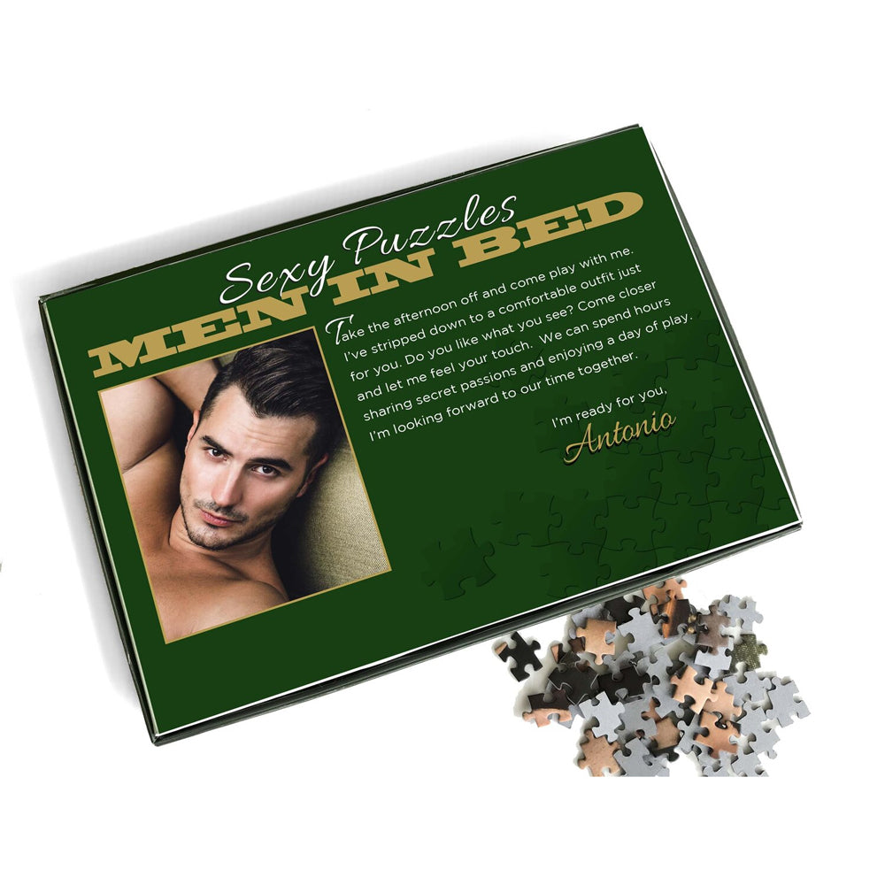1000-Piece Jigsaw Puzzle - Sexy Men in Bed Art by Antonio - Perfect for Adults, Home Decor & Romantic Gifts