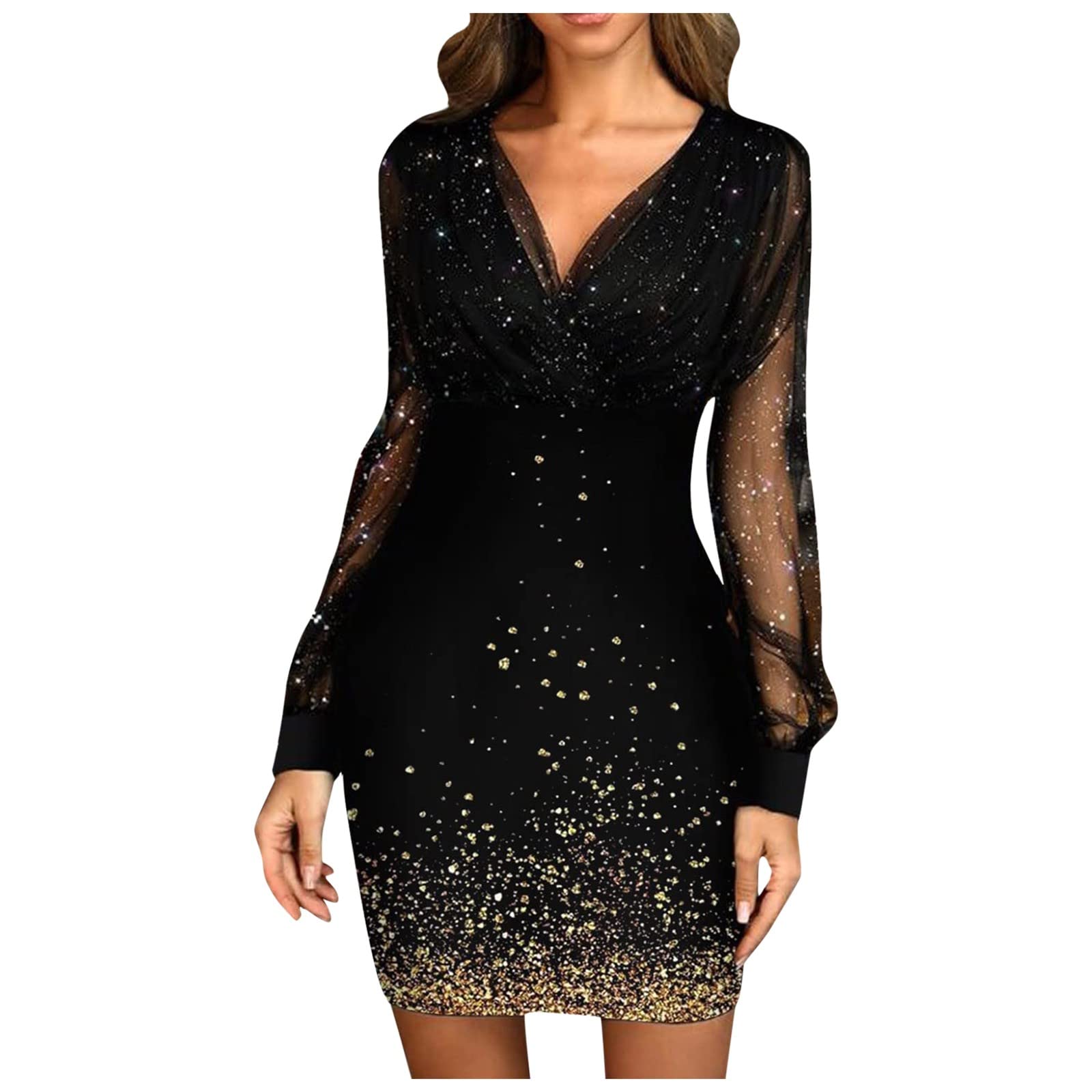 ZEFOTIM Women's Spring Wedding Guest Dress - Sexy Off Shoulder Cocktail Dress with High Slit for Party, Date Night & Special Occasions