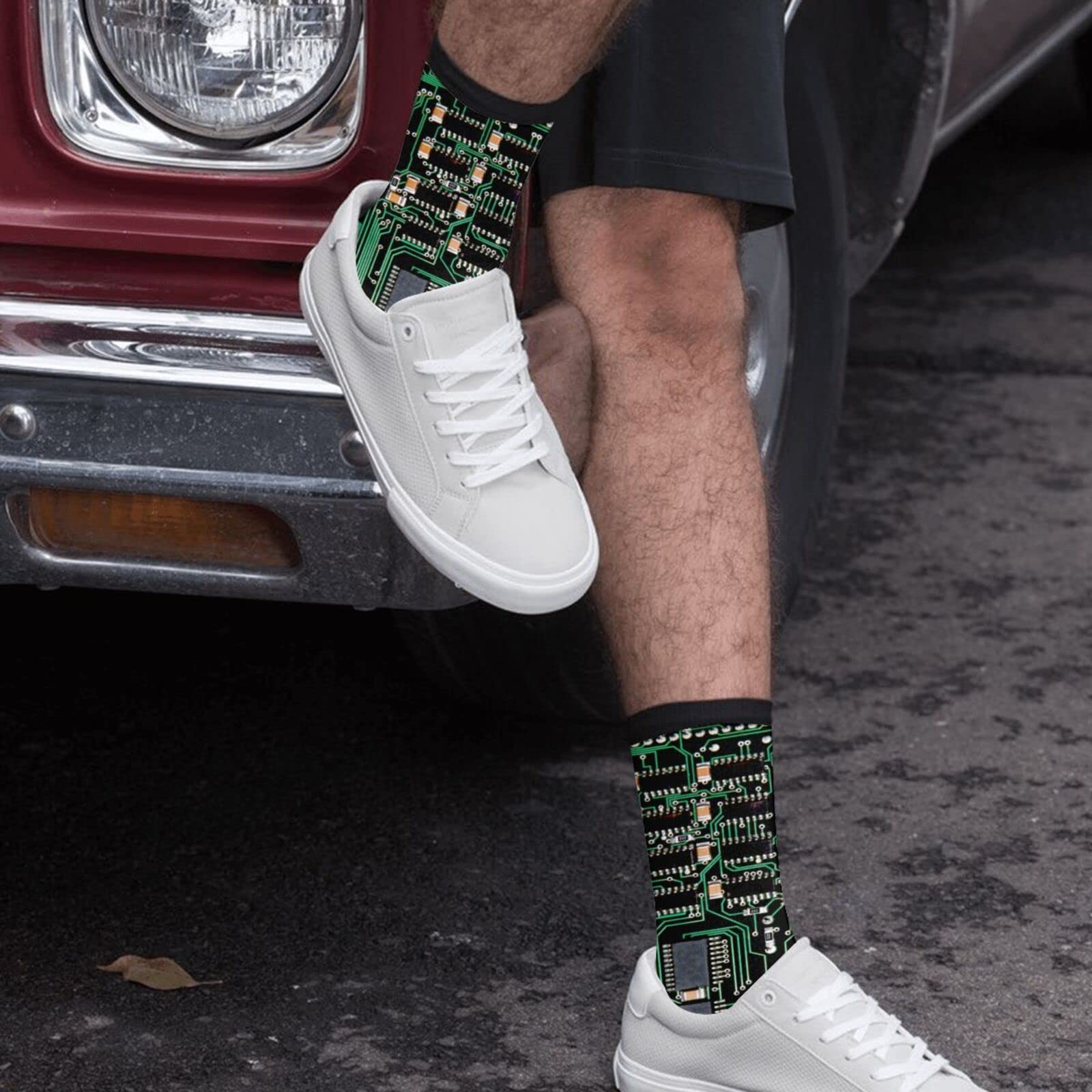YISHOW Fun Novelty Crew Socks for Men & Women - Crazy Cool Socks for Everyday Wear, Gifts, and Costume Parties