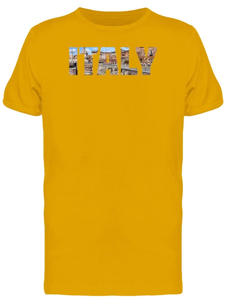 Smartprints Italy Cool Travel Lovers T-Shirt for Men - Comfortable Cotton Tee for Vacation, Road Trips & Adventure Travel