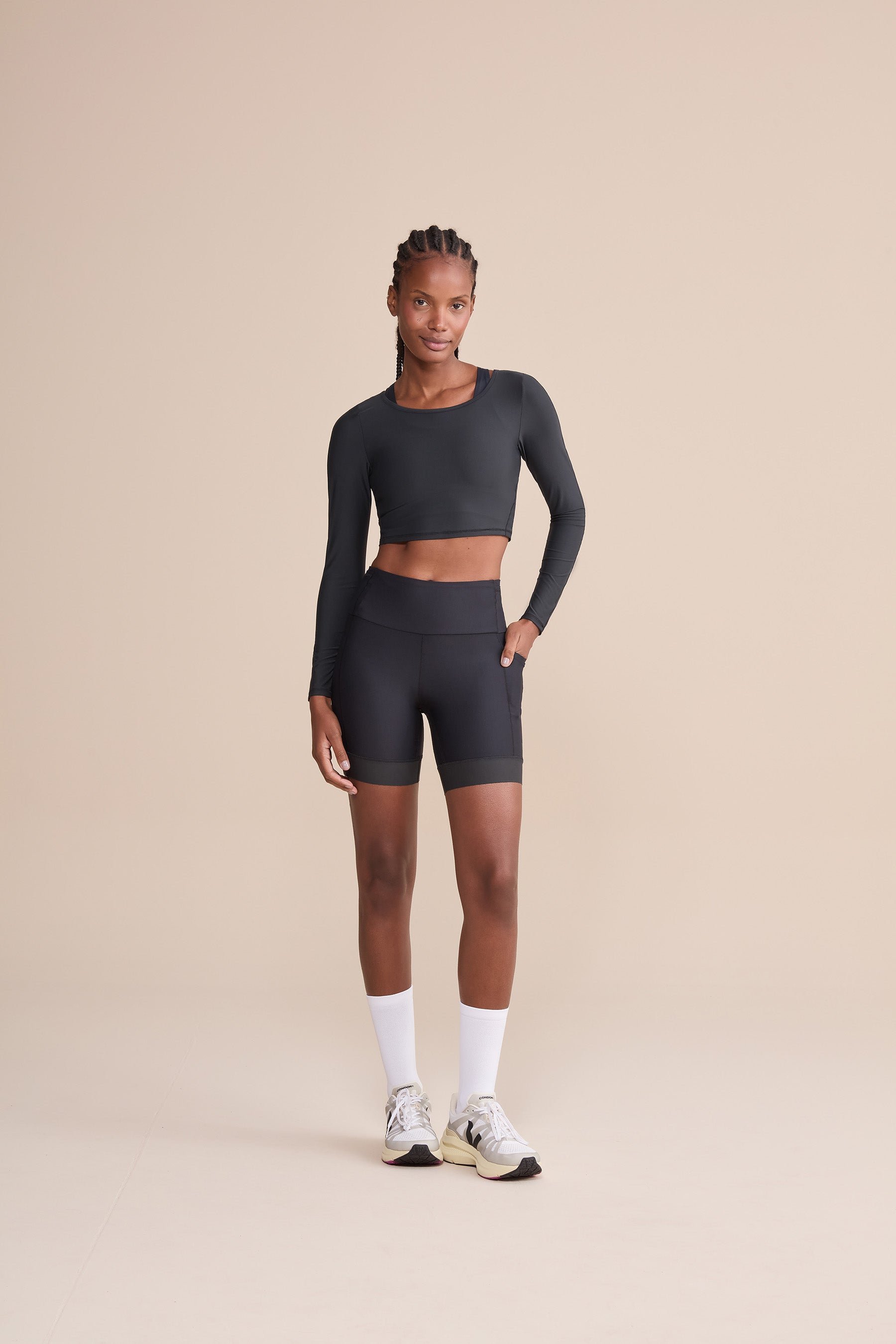 Harmony Crop Long Sleeve Tops for Women - Soft Stretchy Yoga Shirts, Workout Tees & Casual Wear - Perfect for Yoga, Gym, Running & Everyday Outfits