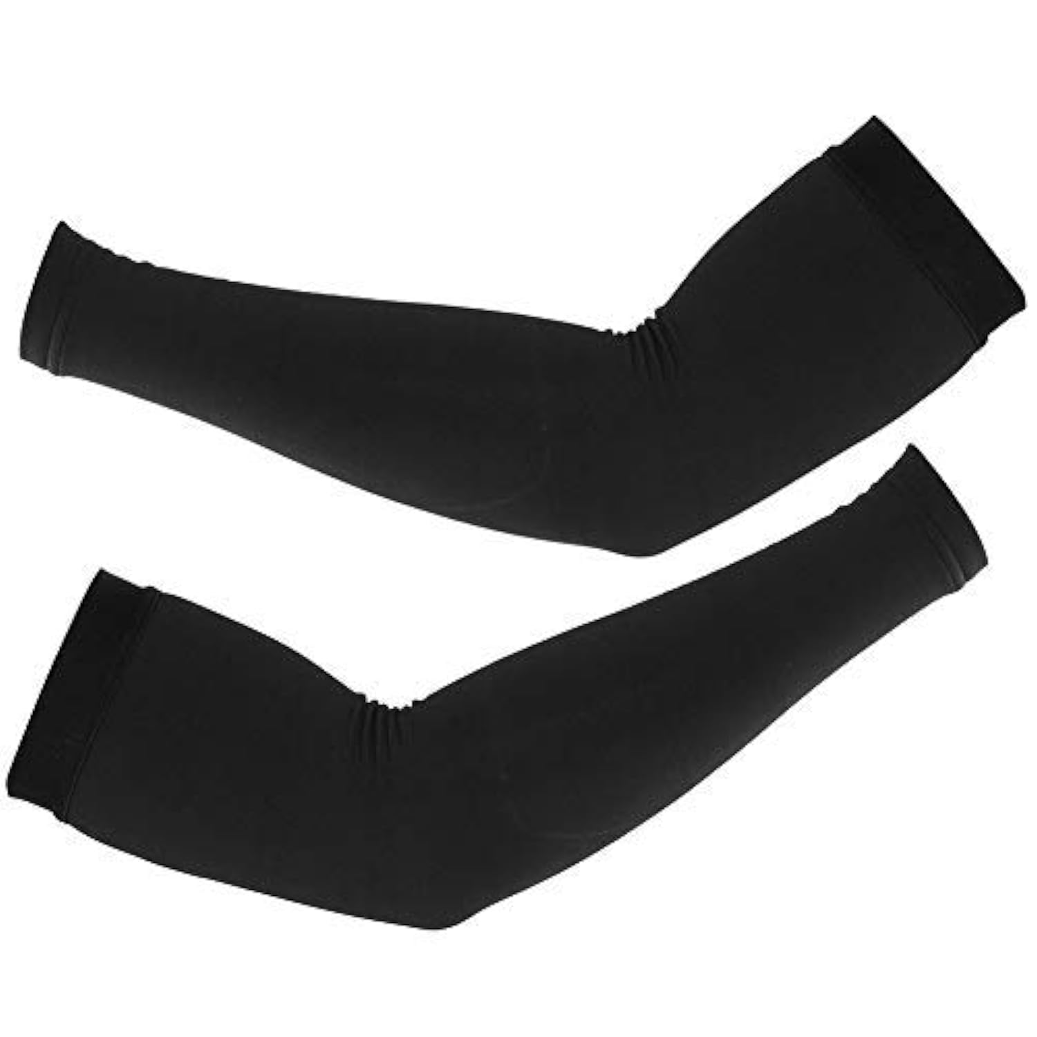 Windproof Fleece Arm Warmers for Cycling & Outdoor Sports - Cold Weather Arm Sleeves for Men & Women (Black, Large) - Perfect for Biking, Running & Winter Workouts
