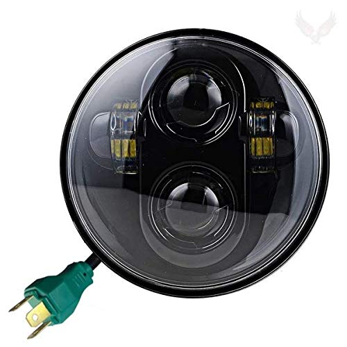 Eagle Lights 5.75 Inch LED Headlight Kit for Honda VTX 1800 & 1300 (2002-2008) - Plug & Play with Mounting Bracket & Hardware - High Performance Motorcycle Lighting for Night Riding & Improved Visibility