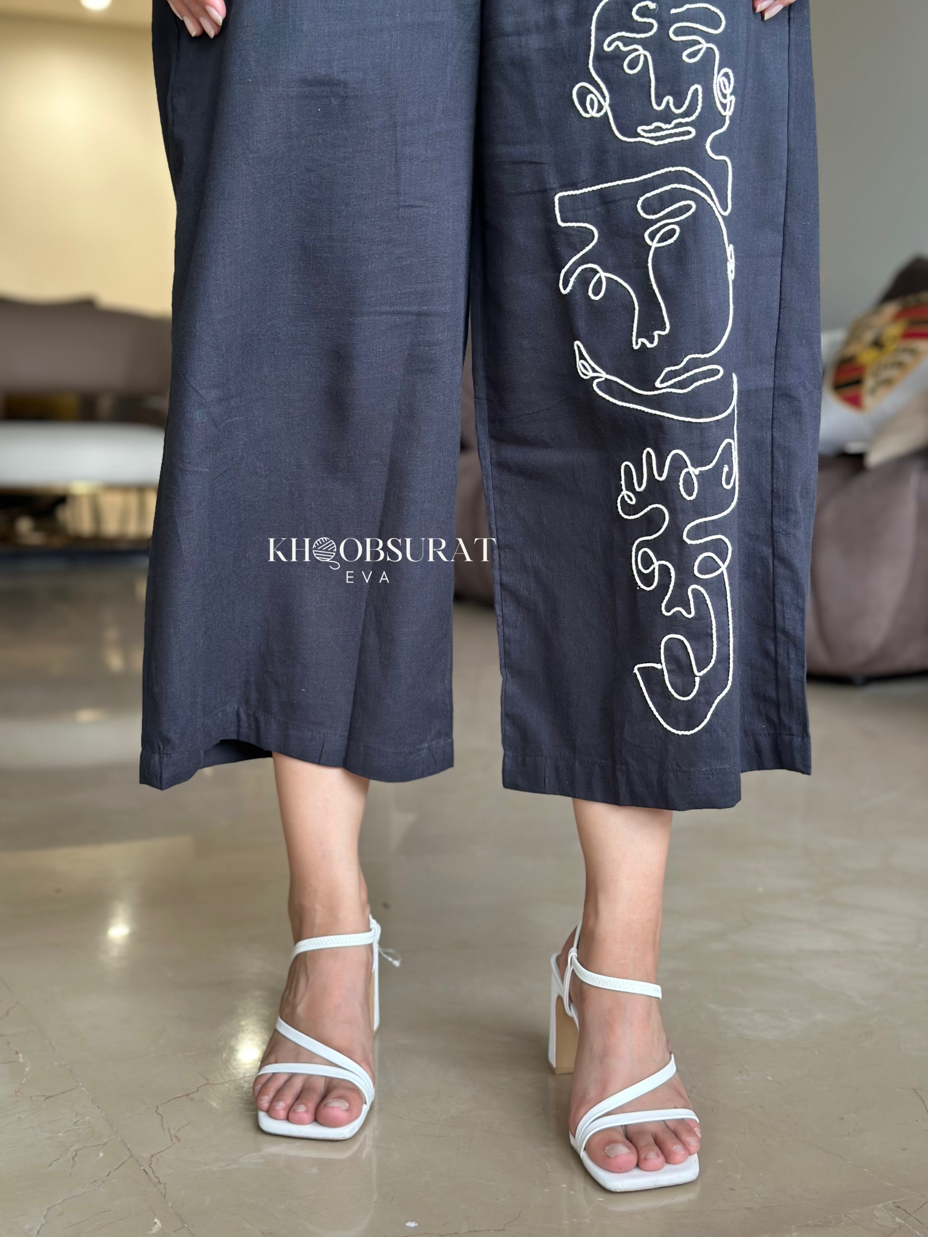 Stylish Black Casual Outfit Set for Women - Comfortable Lounge & Streetwear - Perfect for Relaxing at Home, Running Errands, or Weekend Outings