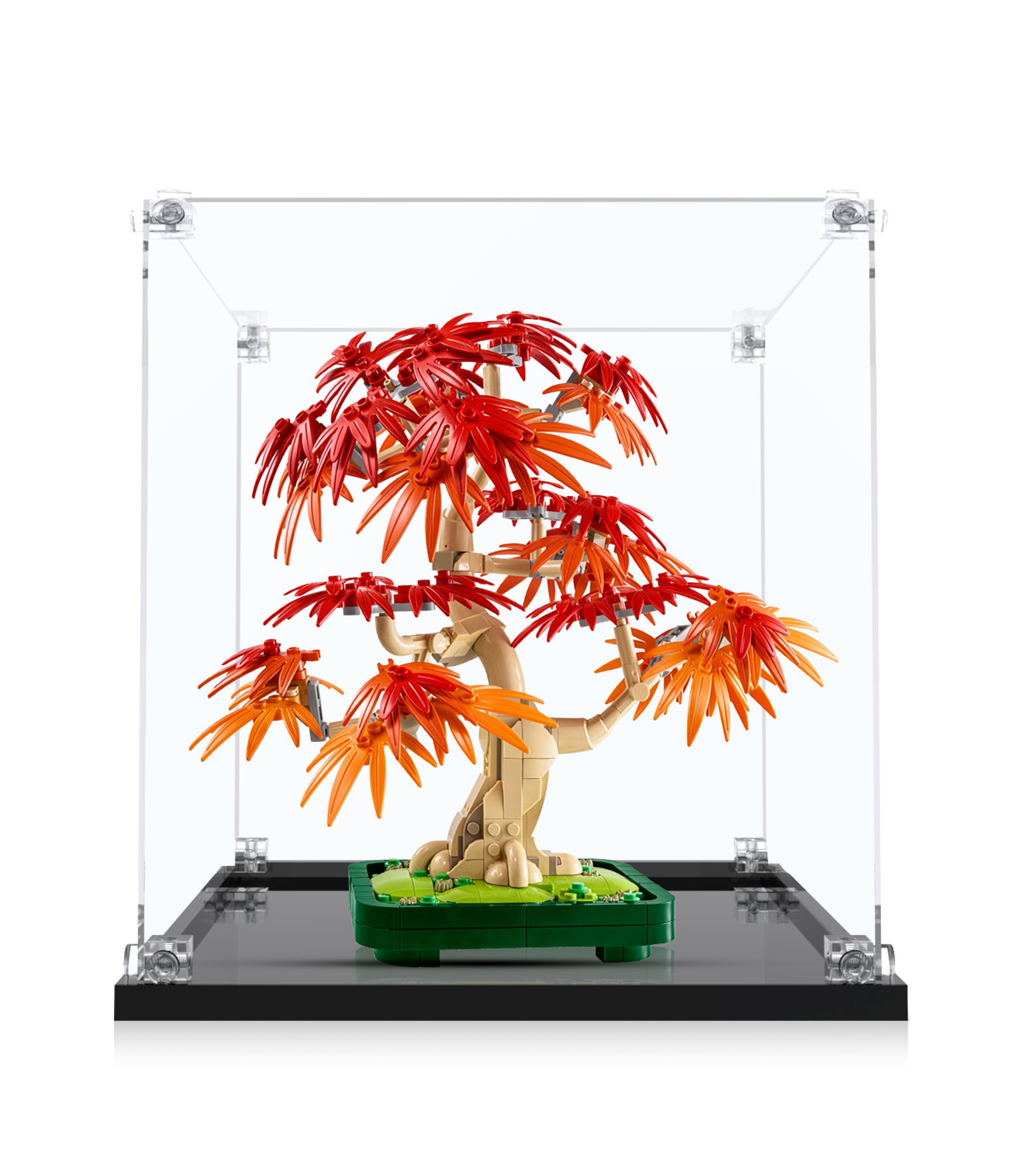 LEGO® The Botanical Collection Japanese Red Maple Bonsai Tree 10348 Display Case - Acrylic Protection for LEGO Bonsai Model - Perfect for Home Decor, Office Display & Gift for LEGO Enthusiasts