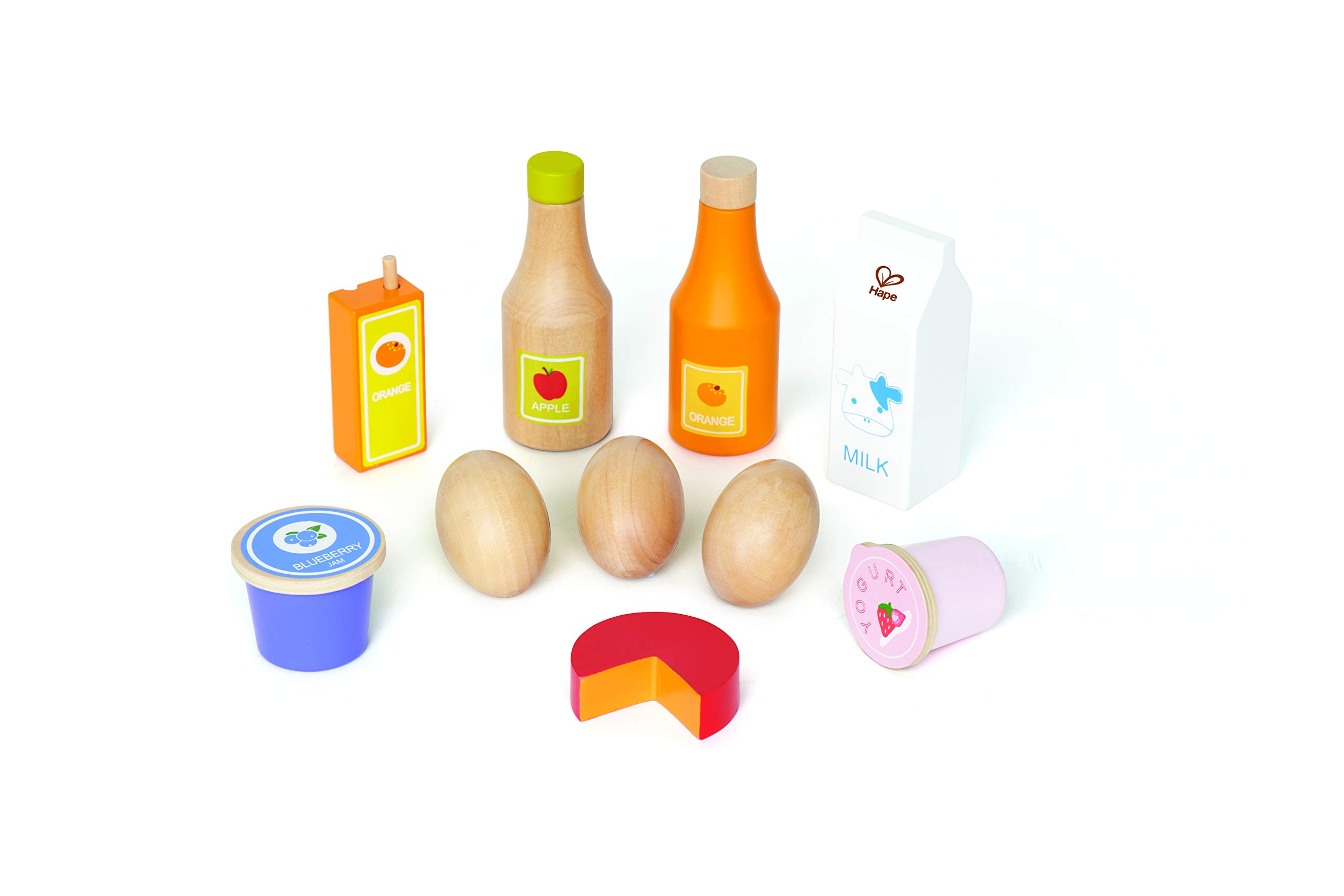 Hape Healthy Basics Wooden Play Kitchen Accessories Set - 24-Piece Pretend Play Food Toys for Kids, Toddlers & Preschoolers - Perfect for Imaginative Cooking, Role Play & Early Learning Activities