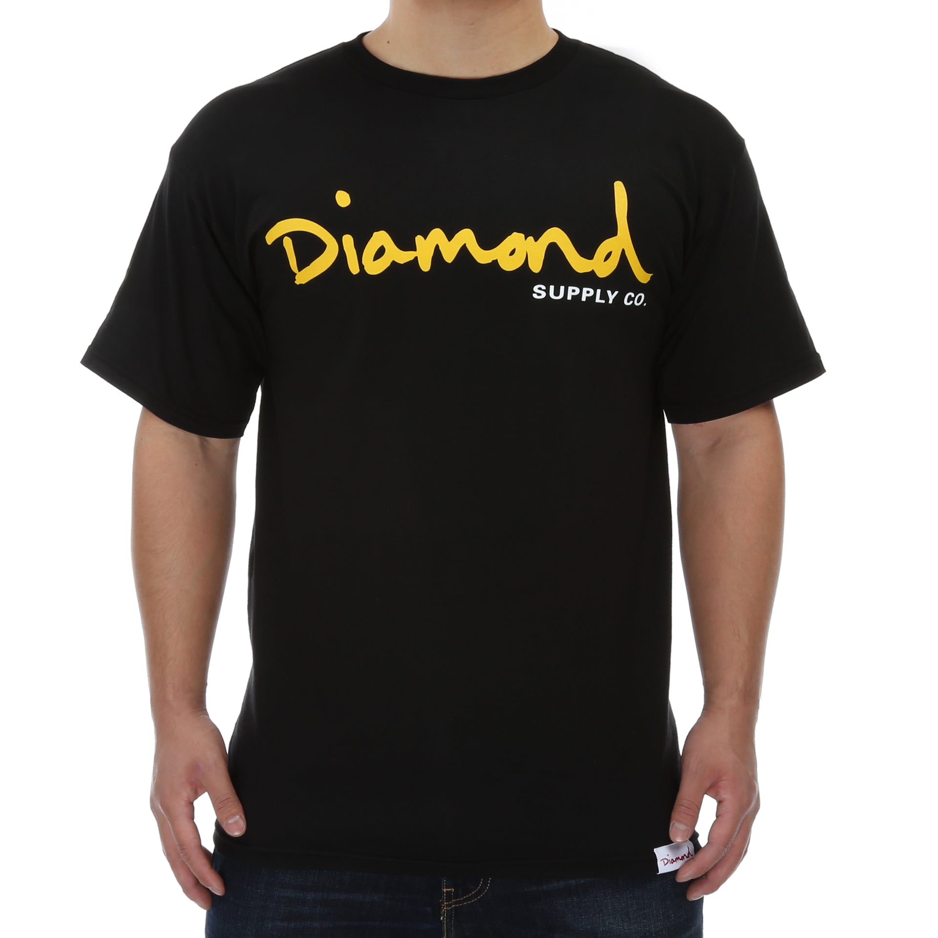 Diamond OG Script Tee - Premium Black Cotton T-Shirt for Men | Streetwear Fashion, Casual Wear & Hip Hop Style