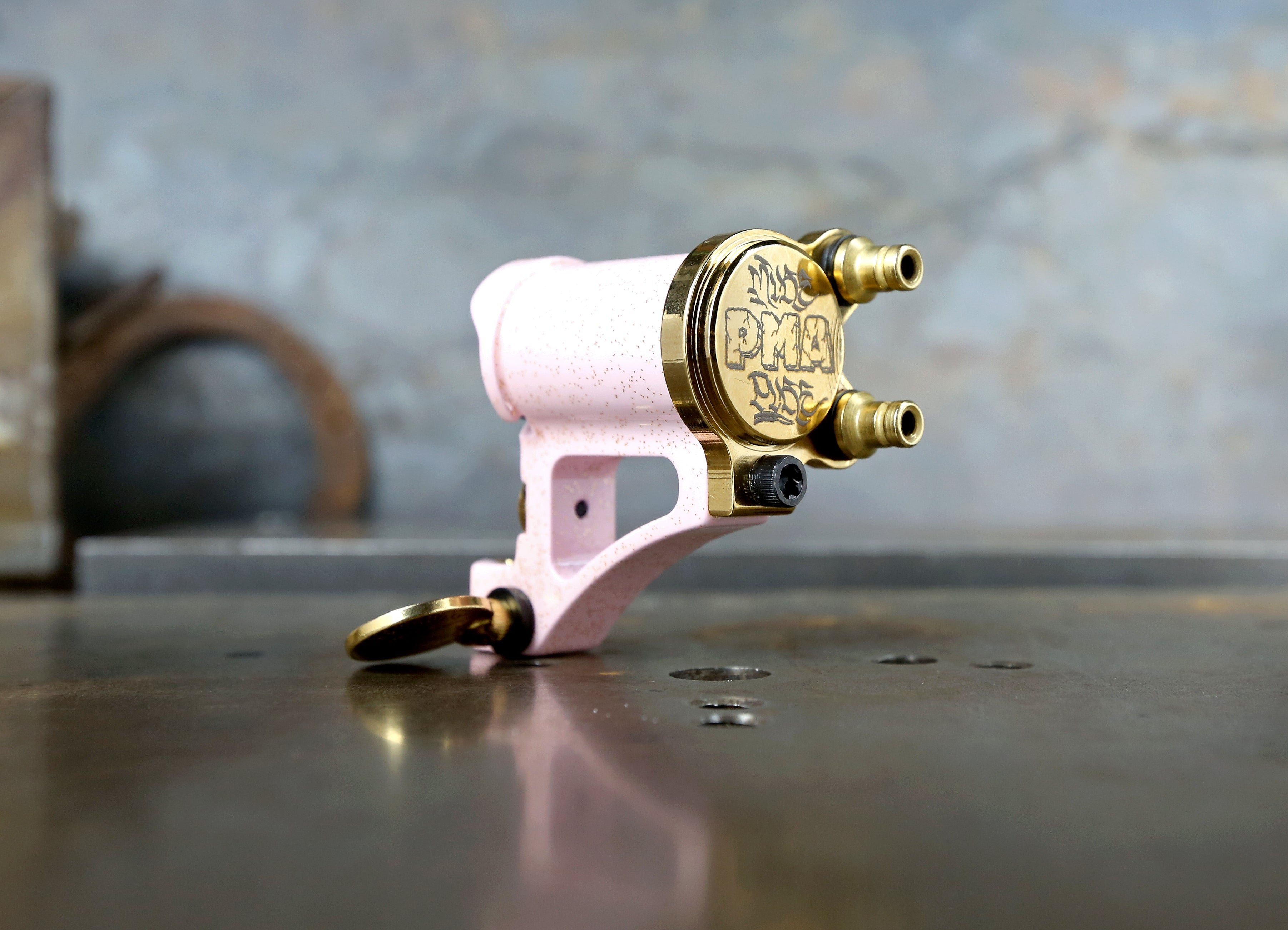 Limited Edition Pink & Gold Mike Pike PMA Direct Drive Rotary Tattoo Machine - Professional Tattoo Artist Equipment for Smooth, Precise Inking