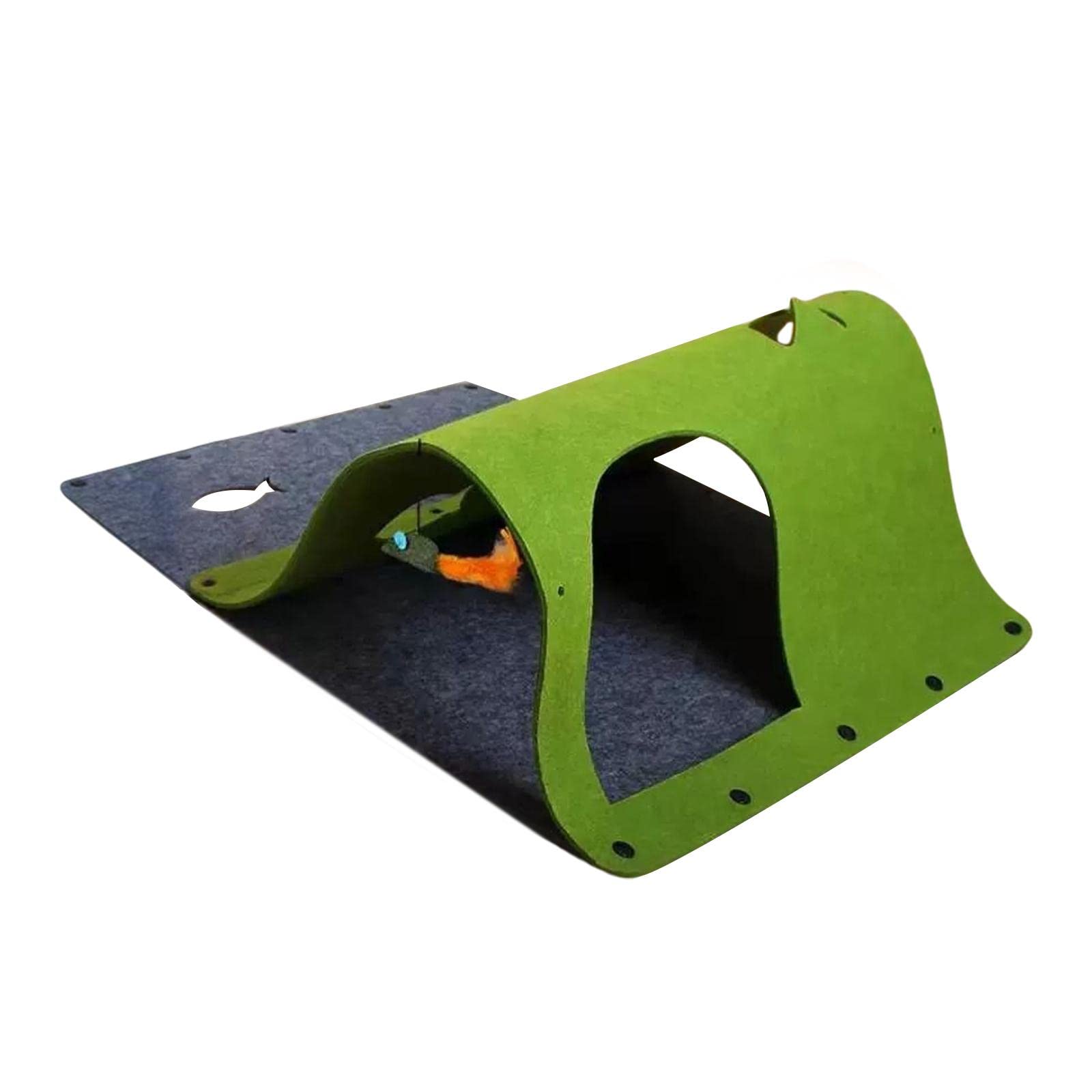 MagiDeal Cat Tunnel with Play Mat - Indoor Kitten Toy for Play & Exercise