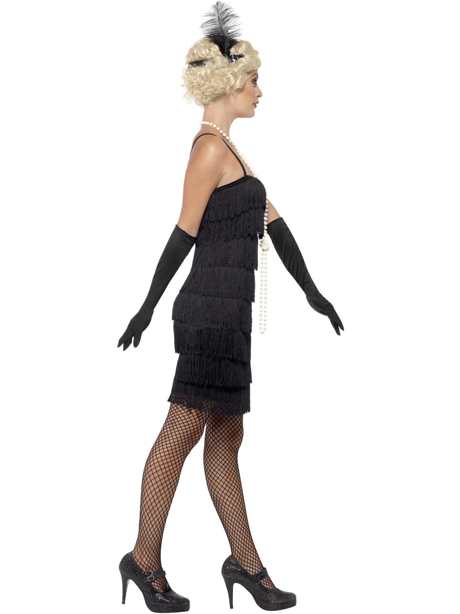 Smiffys Men's 1920s Flapper Costume - Black Vintage Gatsby Party Outfit for Halloween, Themed Parties & Dress-Up Events