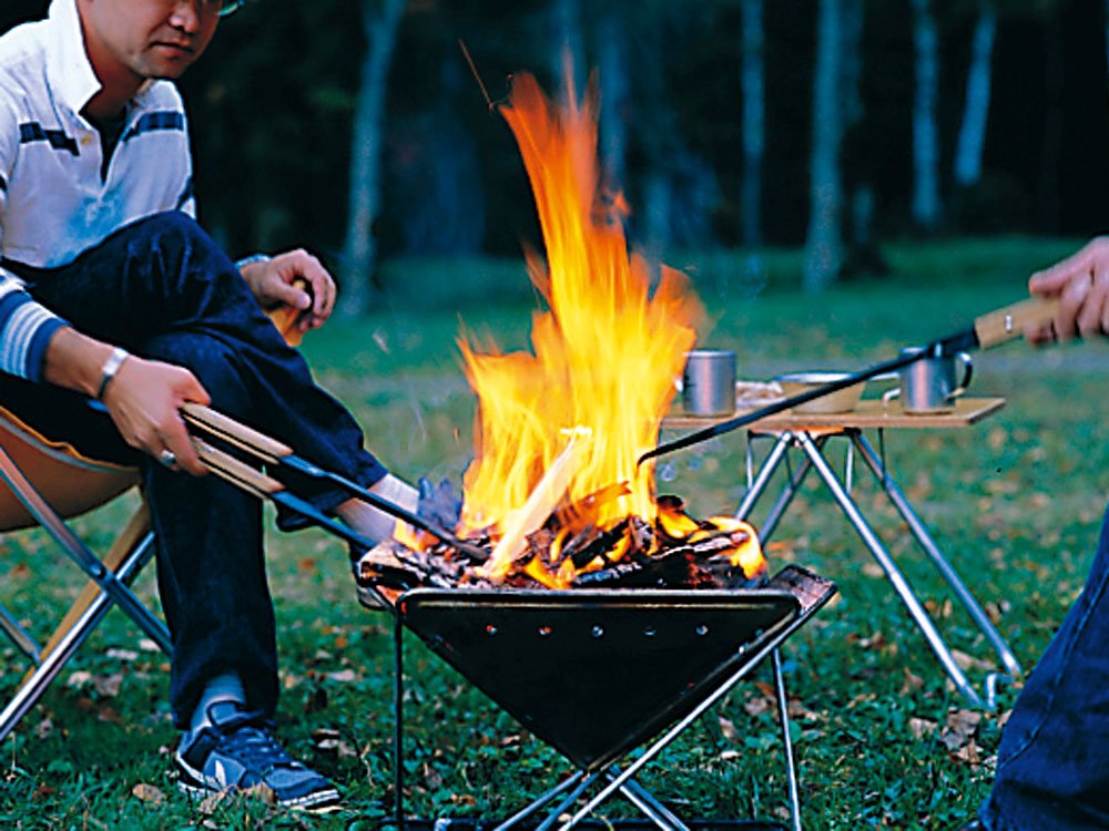 Snow Peak Fire Tool Set - Premium Camping Fire Pit Accessories for Outdoor Cooking & Bonfires | Perfect for Backpacking, Hiking & Camping Trips
