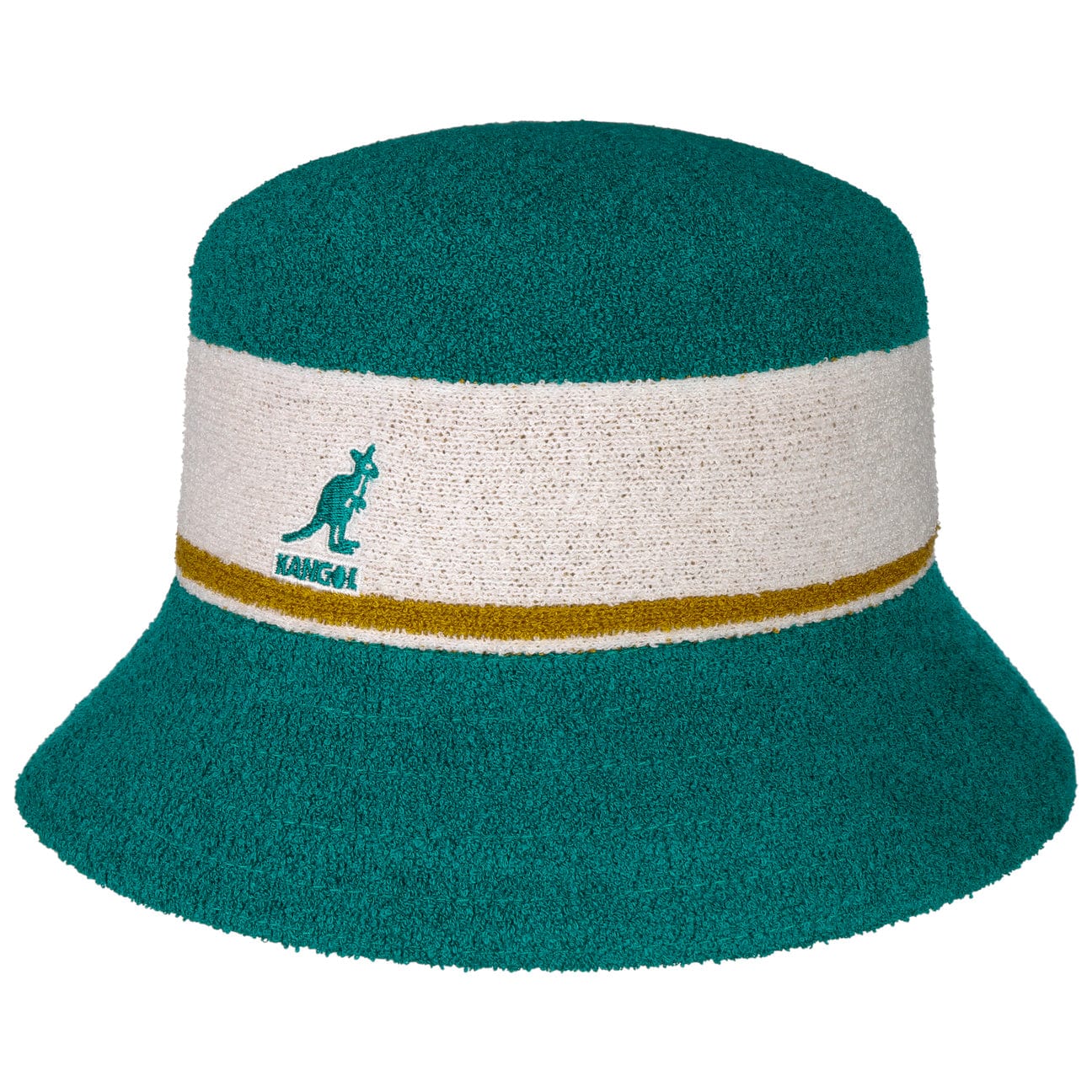 Kangol Bermuda Stripe Bucket Hat for Men & Women - Summer Sun Protection, Beach & Outdoor Activities