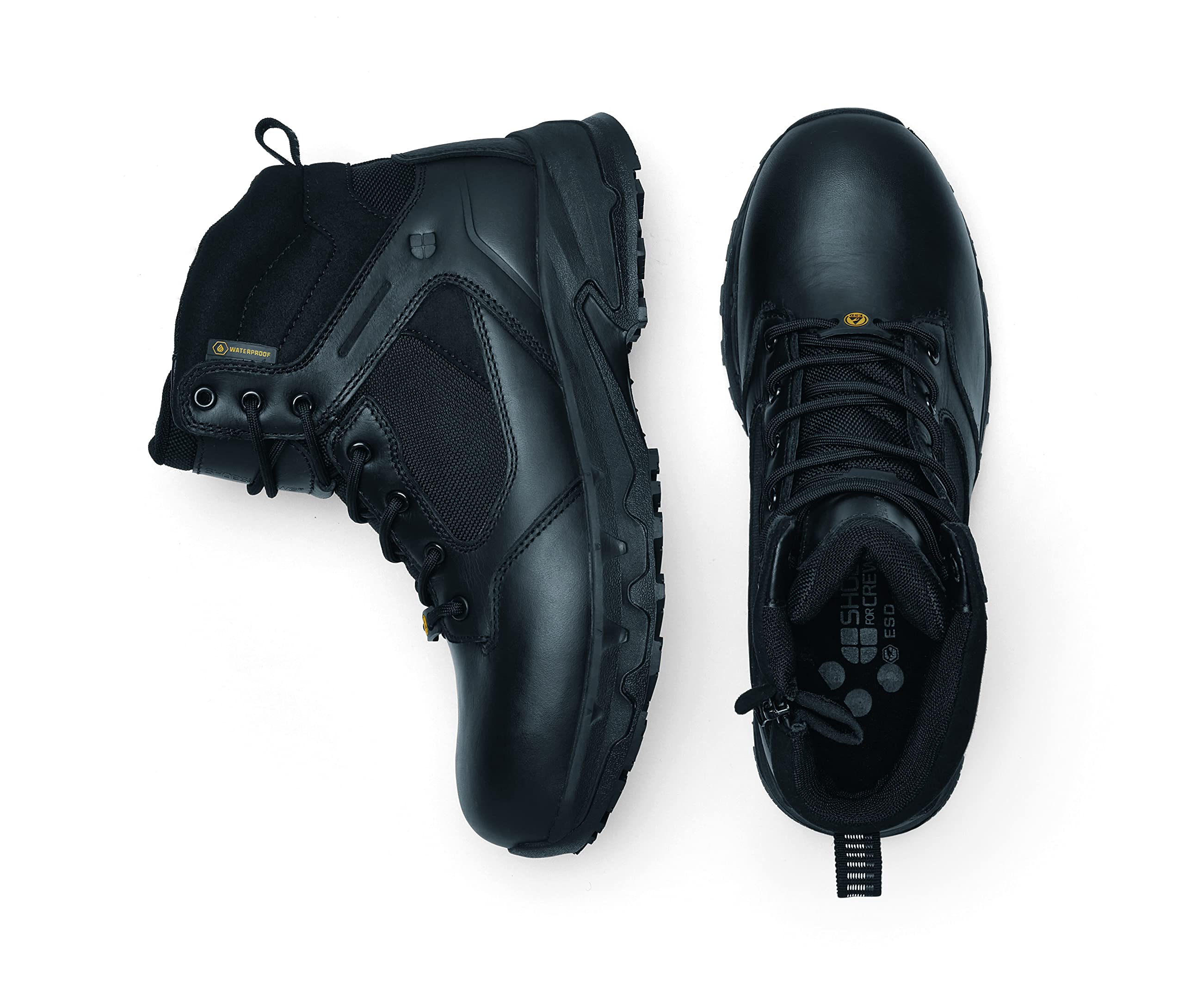 Slip-Resistant Safety Boots for Men & Women - CE Certified Defense Mid Work Shoes with Waterproof HRO WR SRC Non-Slip Outsole | Ideal for Construction, Warehouse & Industrial Work