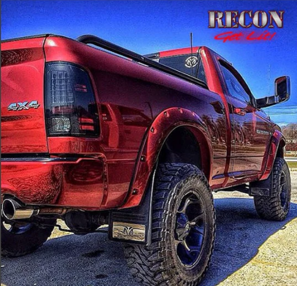 2014-2018 Dodge RAM 2500/3500 LED Tail Lights - Red (OEM Replacement) | Enhanced Visibility & Style for Pickup Trucks