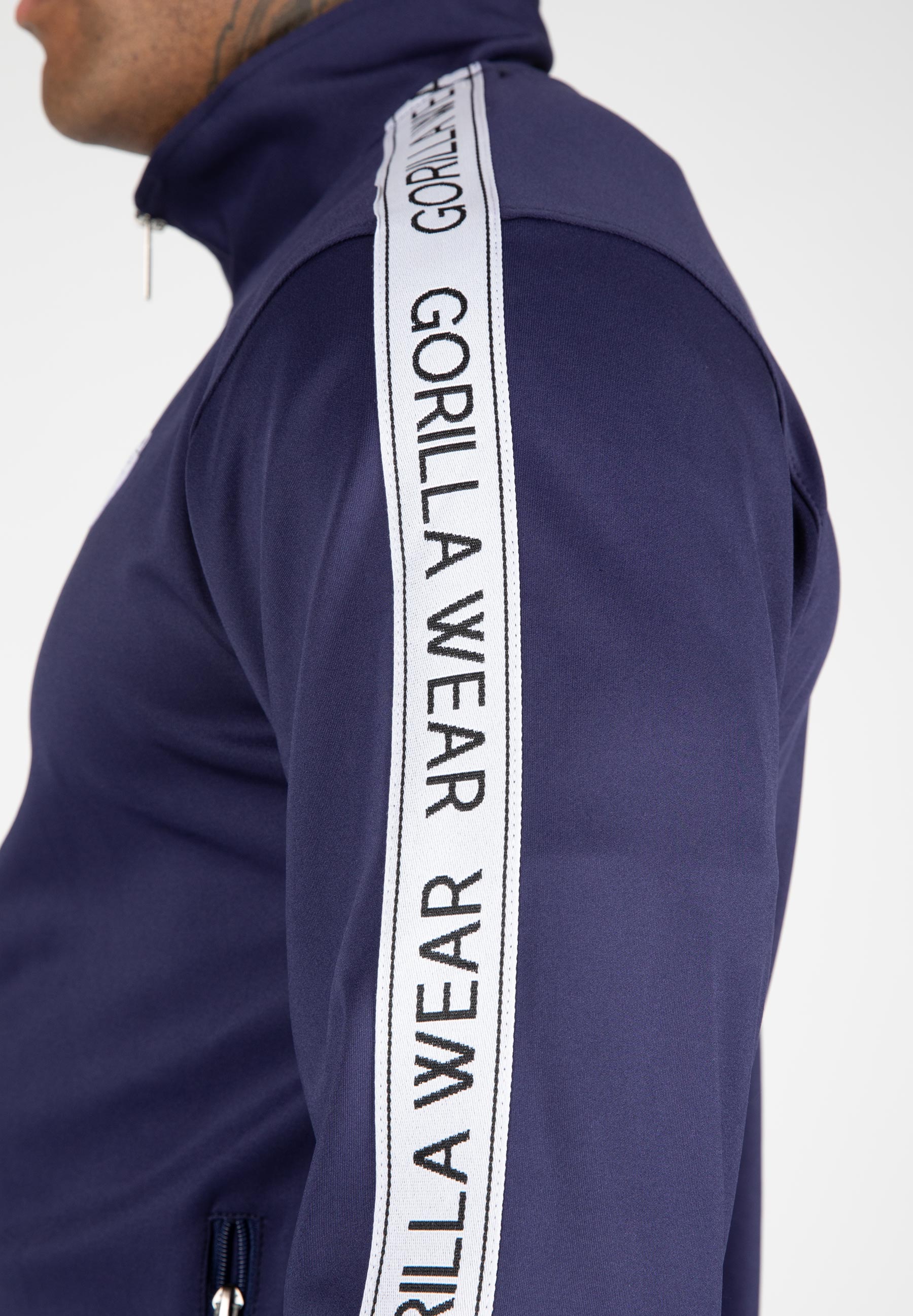 Delaware Track Jacket for Men & Women - Lightweight Running Jacket with Zipper - Navy Blue Athletic Windbreaker for Jogging, Gym & Outdoor Sports