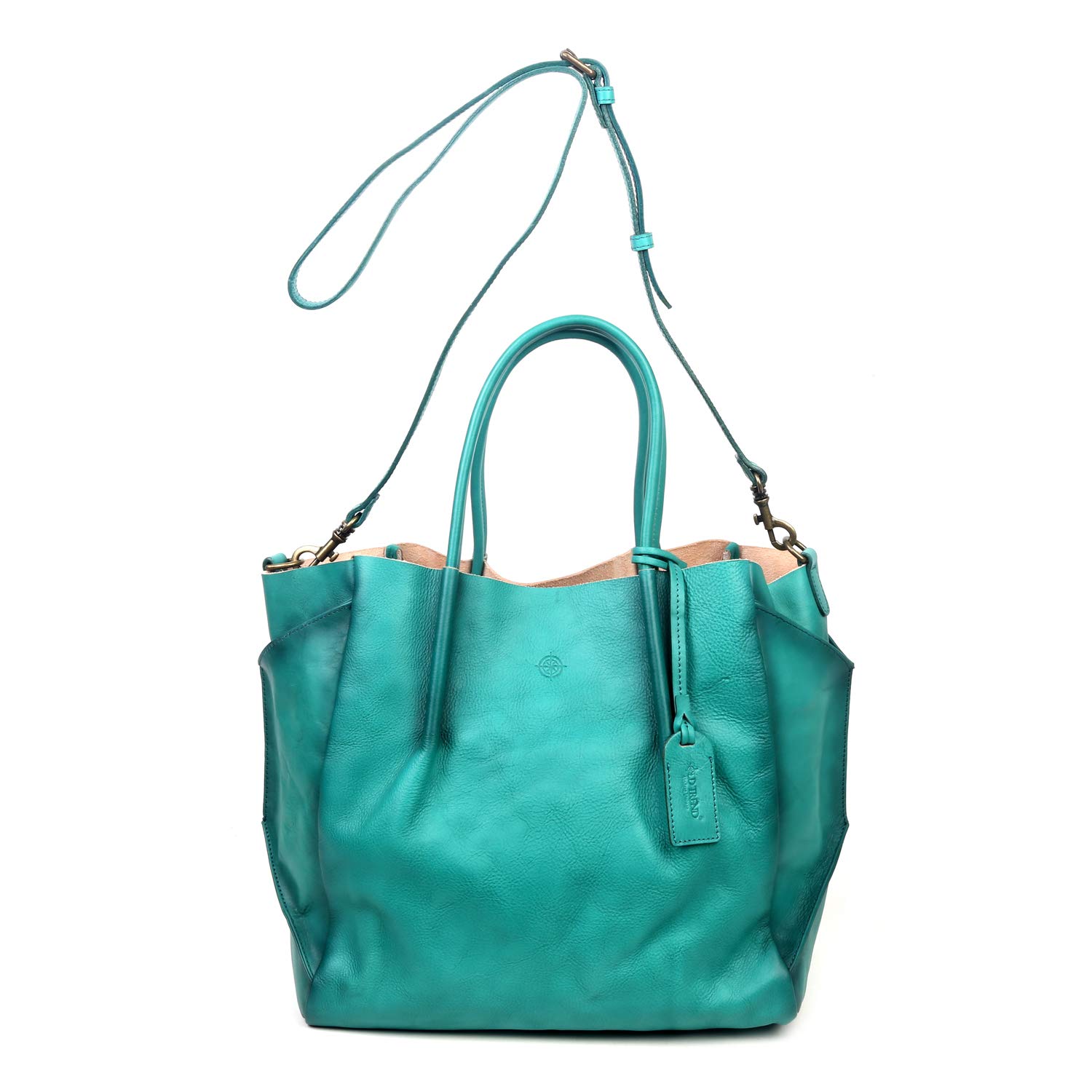 Genuine Leather Sprout Land Tote Bag for Women - Stylish & Durable Handbag for Work, Travel & Everyday Use