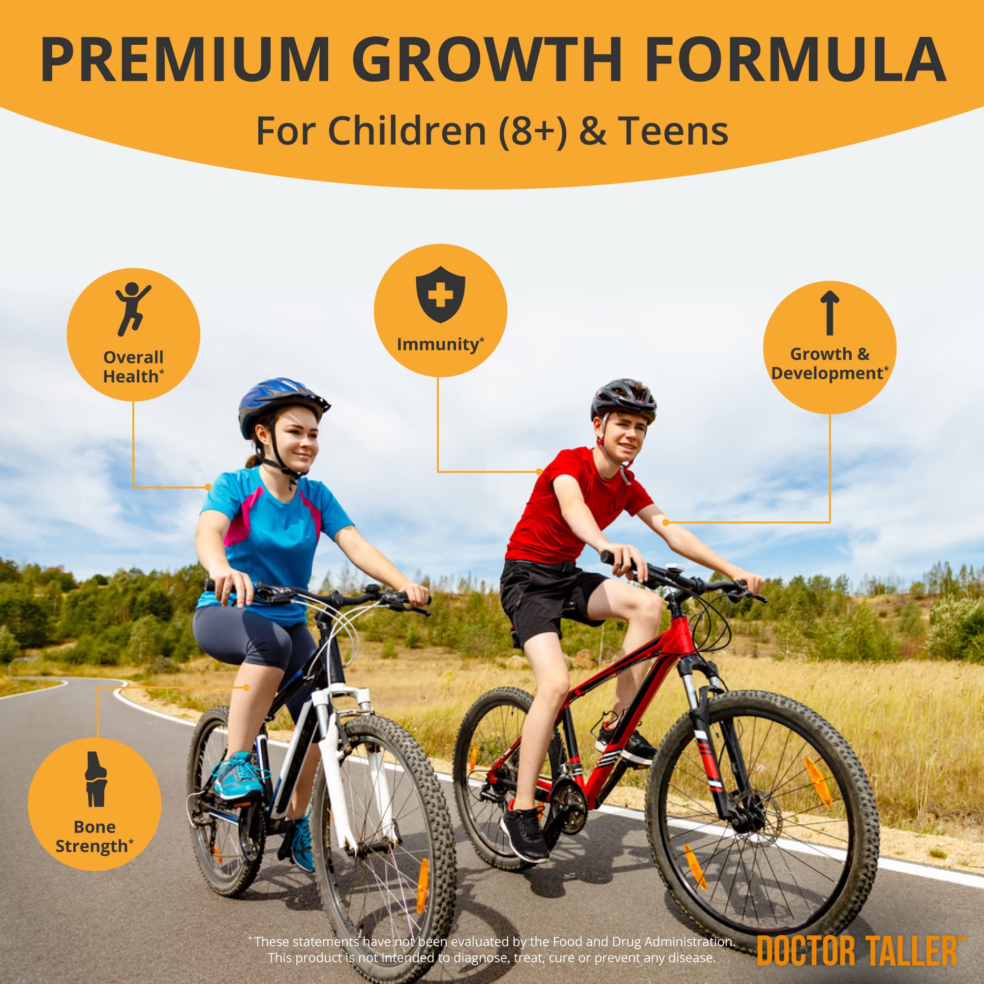 NuBest Height Growth Supplement Bundle for Kids 8+ & Teens 10+ - Doctor Recommended Growth Formula with Calcium & Vitamins - Supports Bone Development & Healthy Growth - Ideal for Active Children & Teenagers in Sports & Daily Activities