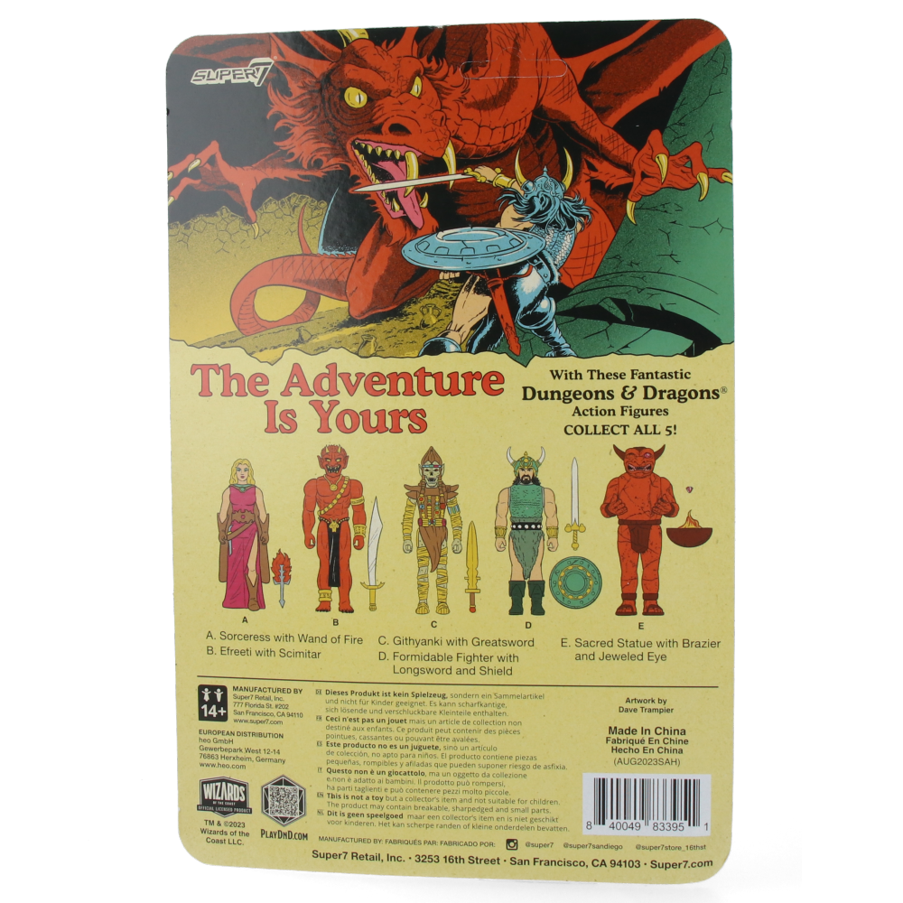 Dungeons & Dragons Sacred Statue - Player's Handbook ReAction Figures Wave 03 | Fantasy RPG Collectible for Tabletop Gaming & D&D Campaigns
