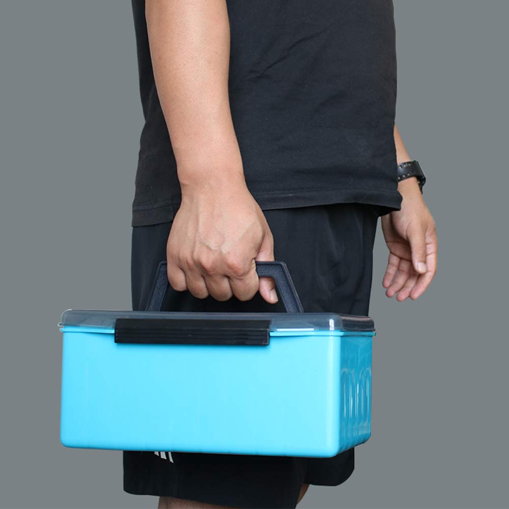 ERYUE PVC Fishing Tackle Box - Waterproof Bait and Gear Storage Organizer for Lures, Hooks, and Fishing Accessories | Perfect for Freshwater, Saltwater, and Ice Fishing Trips