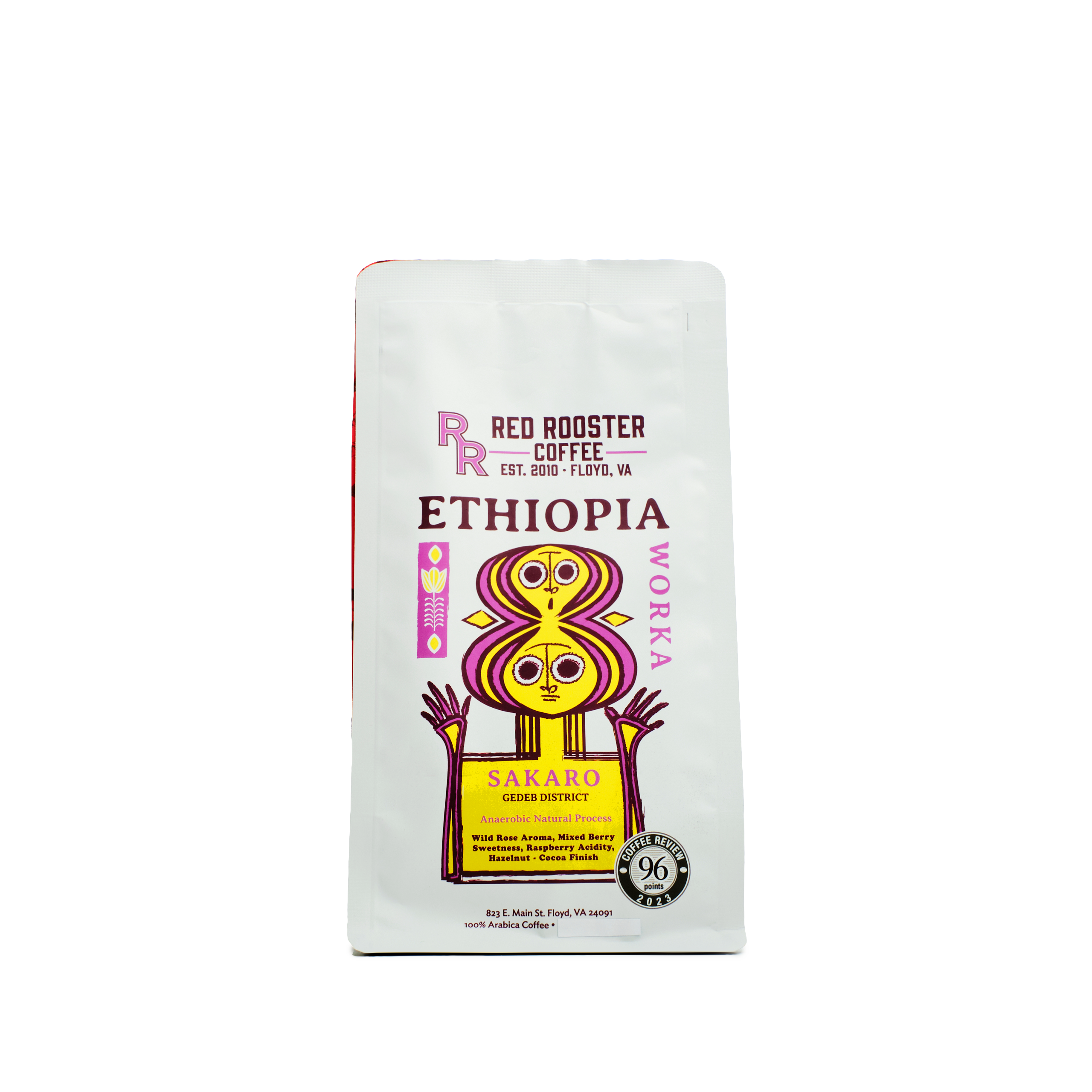 Premium Ethiopia Worka Sakaro Anaerobic Natural Coffee Beans - Single Origin Specialty Grade for Pour Over, French Press & Cold Brew - Floral & Fruity Notes