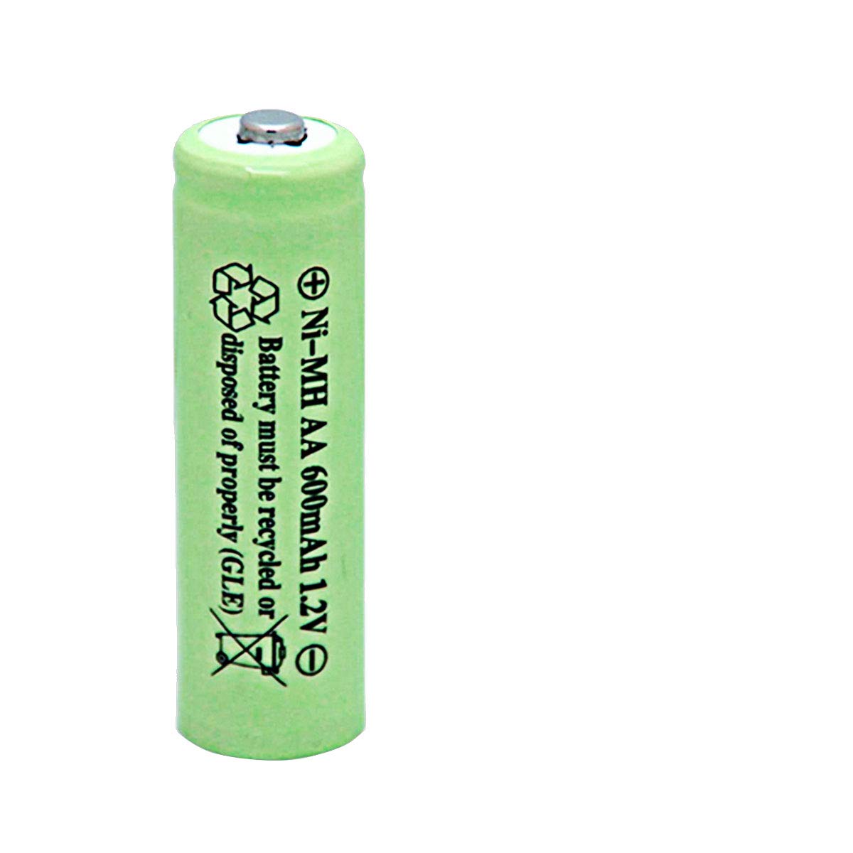 8 Pack NiMH AA 600mAh 1.2V Rechargeable Batteries - High Performance for Solar Lights, Garden Lights, Remote Controls, Computer Mice - Perfect for Outdoor & Indoor Use
