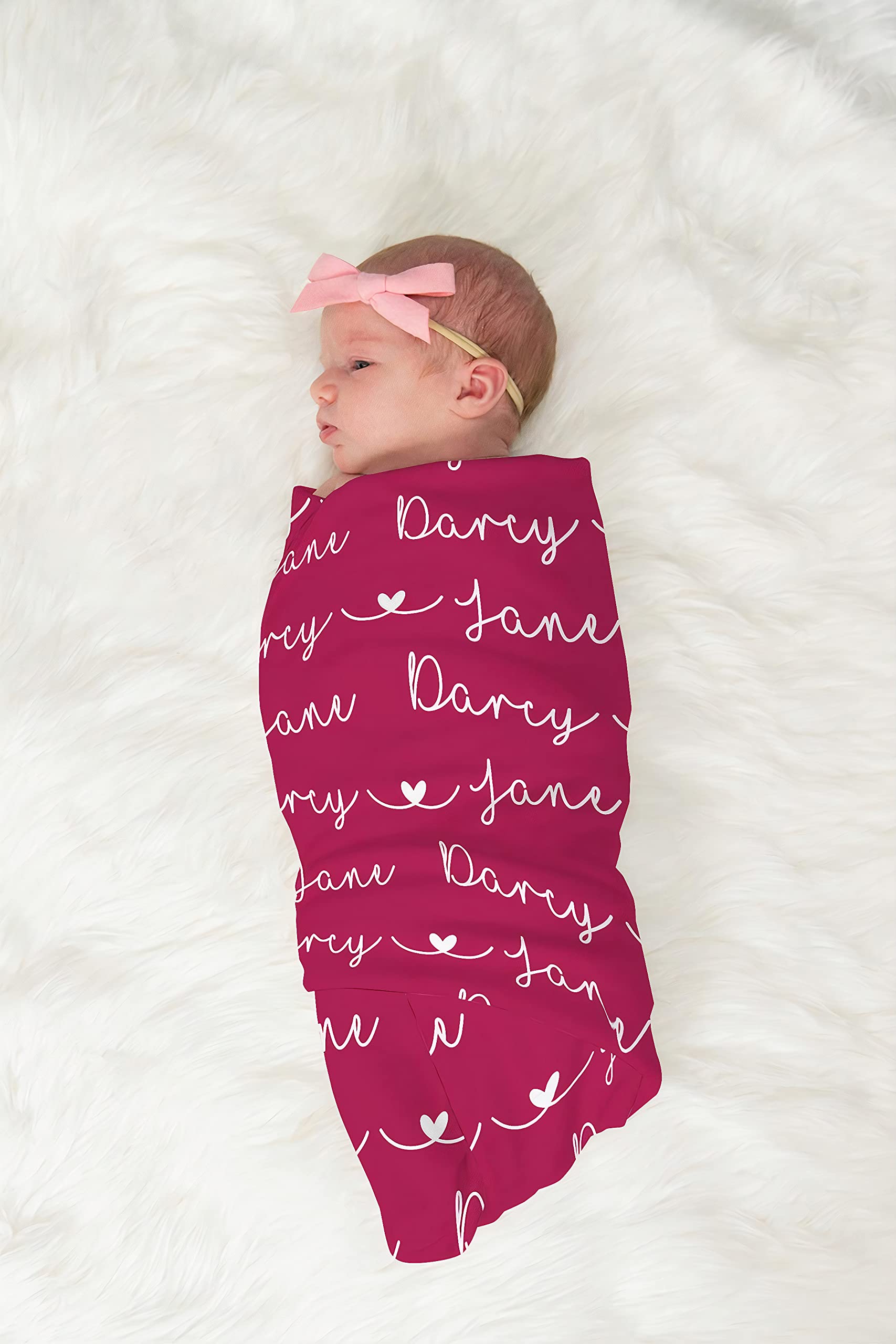 Personalized Baby Blanket with Name - Custom Embroidered Blanket for Boys & Girls | Newborn Gift, Nursery Essential, Christening Present & Birthday Keepsake | Soft & Cozy for Cuddling, Swaddling & Photo Shoots