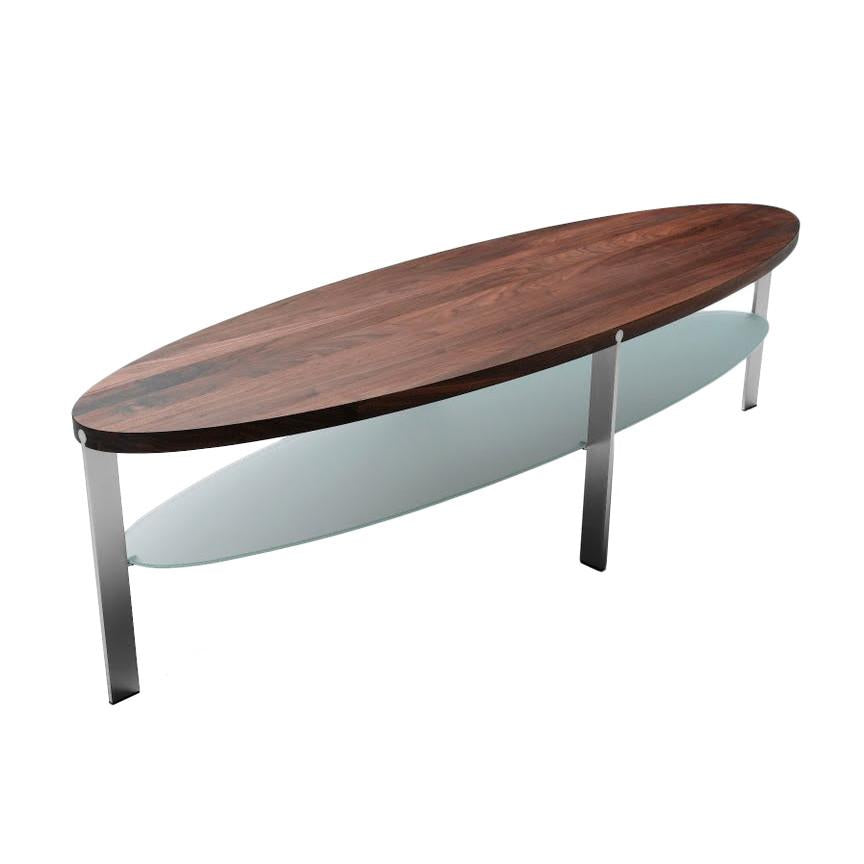 AK960/AK970/AK980 Modern Coffee Table - Mid-Century Style Wooden Living Room Table with Storage Shelf - Perfect for Small Spaces, Apartments & Home Decor