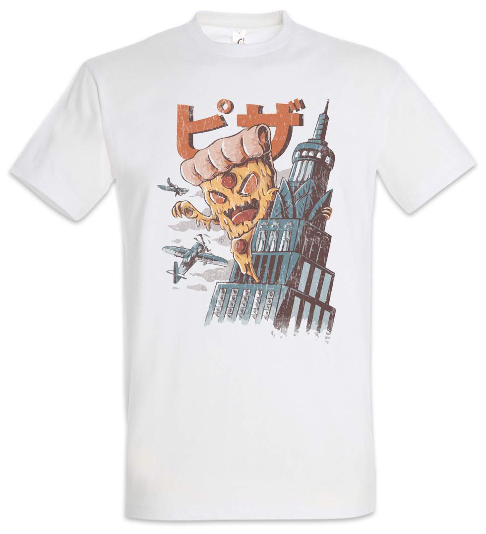 Urban Backwoods Pizza Kong Men's Graphic T-Shirt - Cool & Comfortable Casual Wear for Street Style & Pizza Lovers