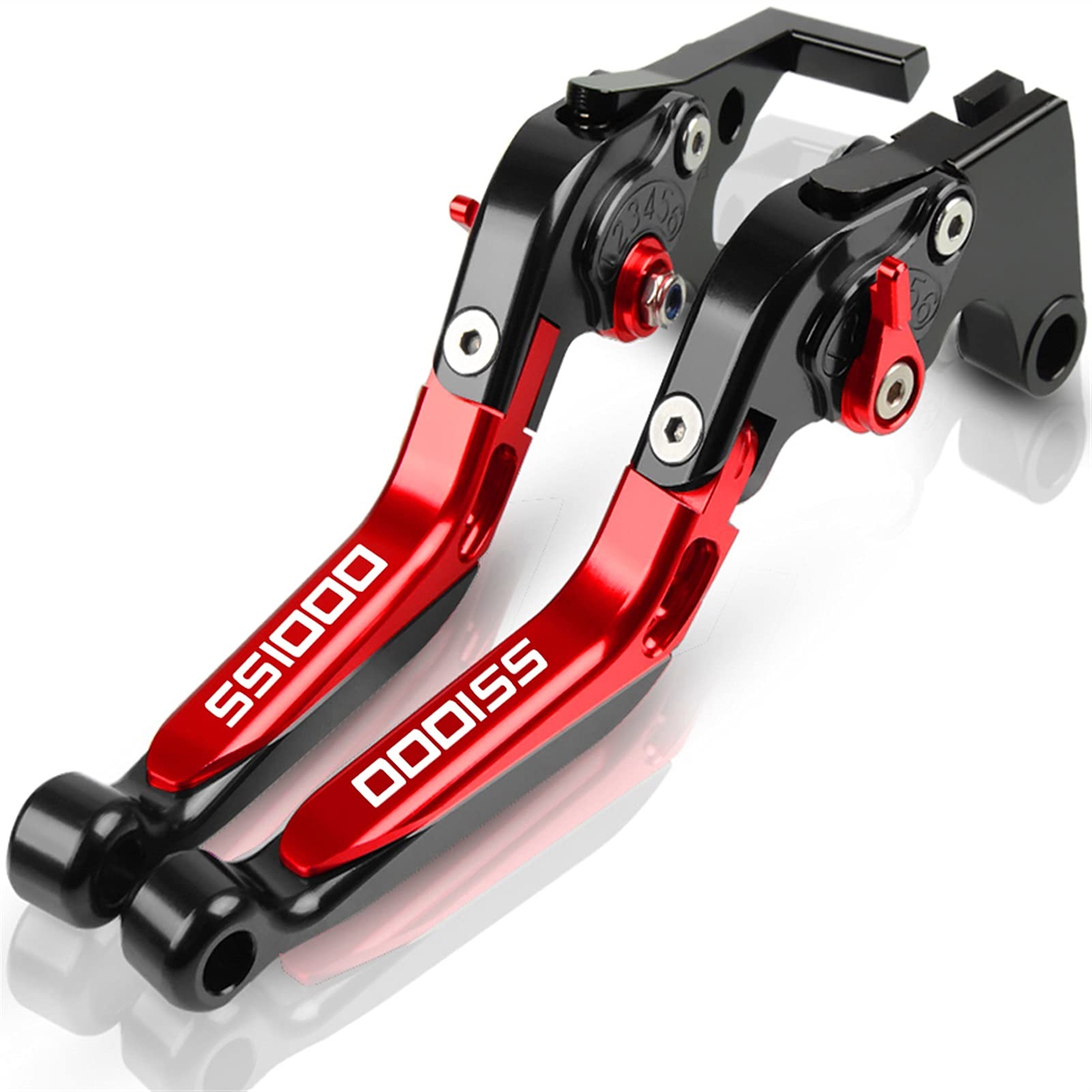 Adjustable Folding Motorcycle Brake & Clutch Levers for Ducati 1000SS 2003-2004 - Extendable Hand Controls for Comfort & Safety - Perfect for Touring, Racing & Custom Bike Builds