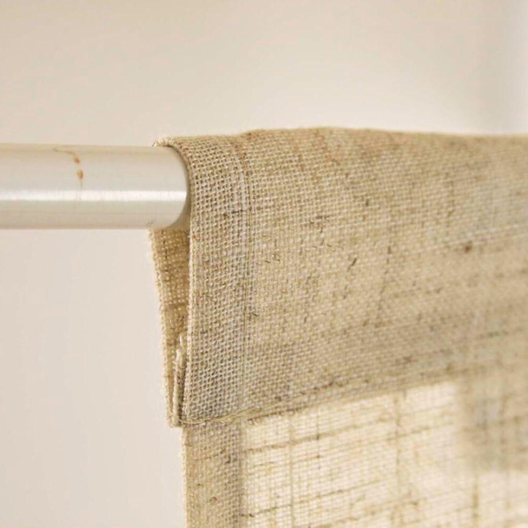 Handmade Blue Indigo Noren Door Curtain - Traditional Japanese Linen Room Divider for Home Decor, Bedroom, or Entryway
