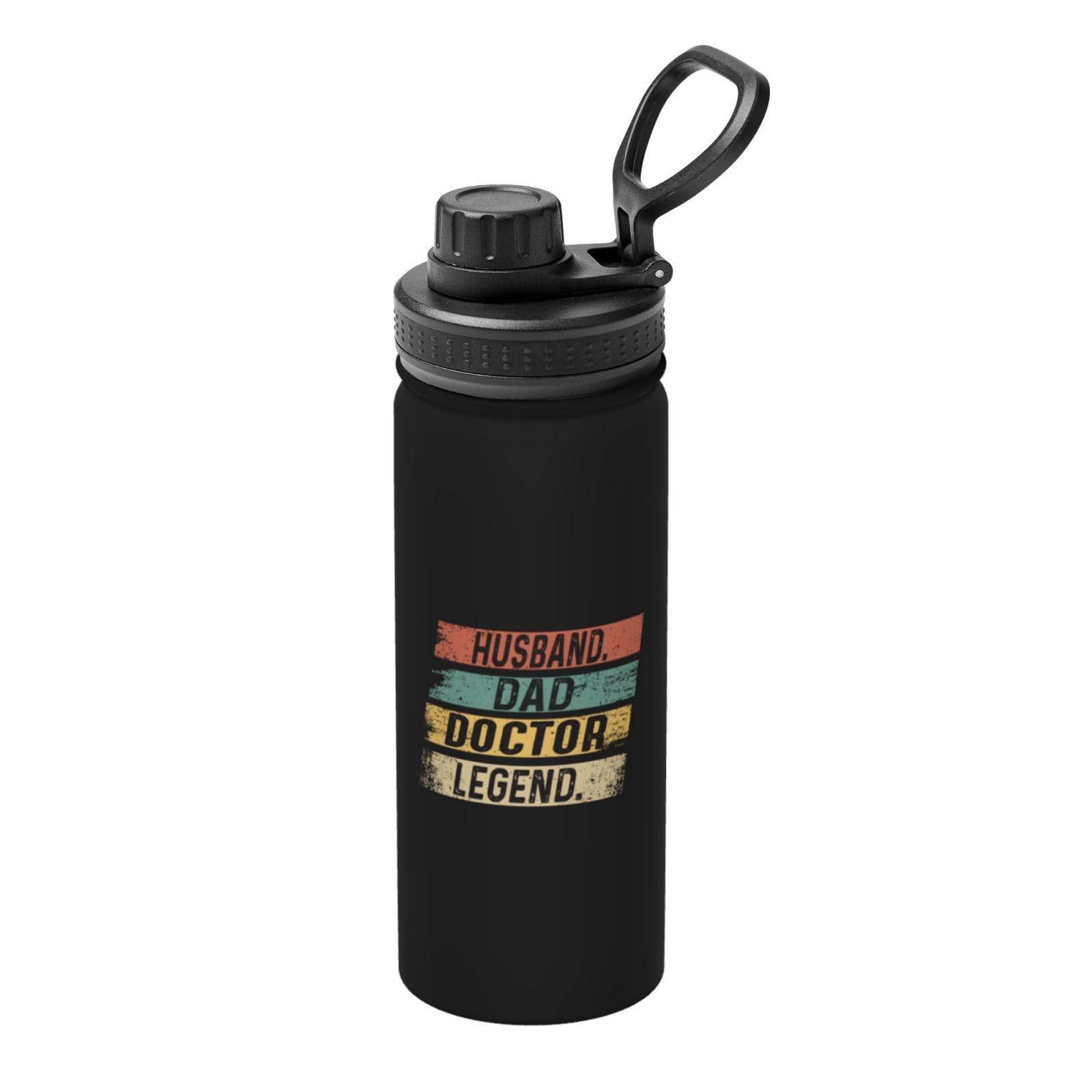 ZKLCRYTR 18OZ Insulated Water Bottle - Stainless Steel, Spout Lid for Sports & Outdoor