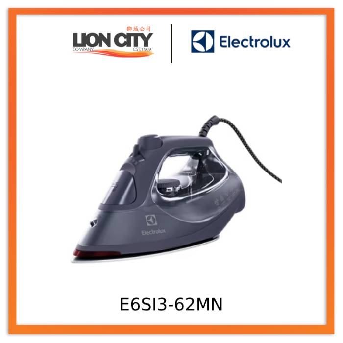 Electrolux E6SI3 62MN 2500W Steam Iron with Ultimate Care 500 Technology - Perfect for Wrinkle-Free Clothes, Delicate Fabrics & Professional Garment Care