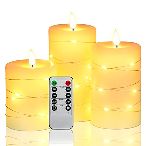 Outdoor plastic candles