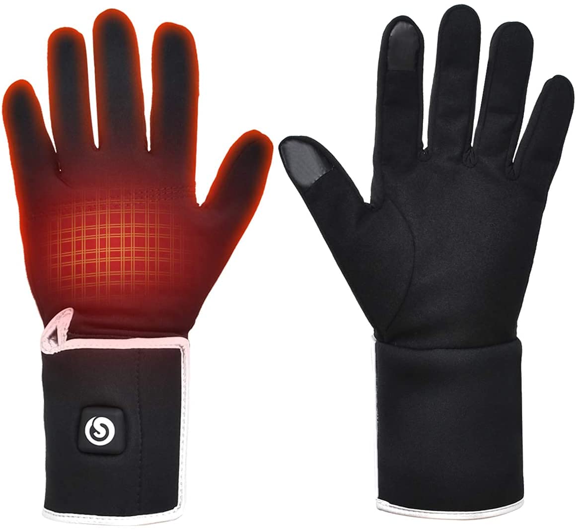 Rechargeable Battery Heated Gloves for Men & Women - Winter Motorcycle Riding, Skiing & Snow Sports Warmth | Cold Weather Hand Warmers