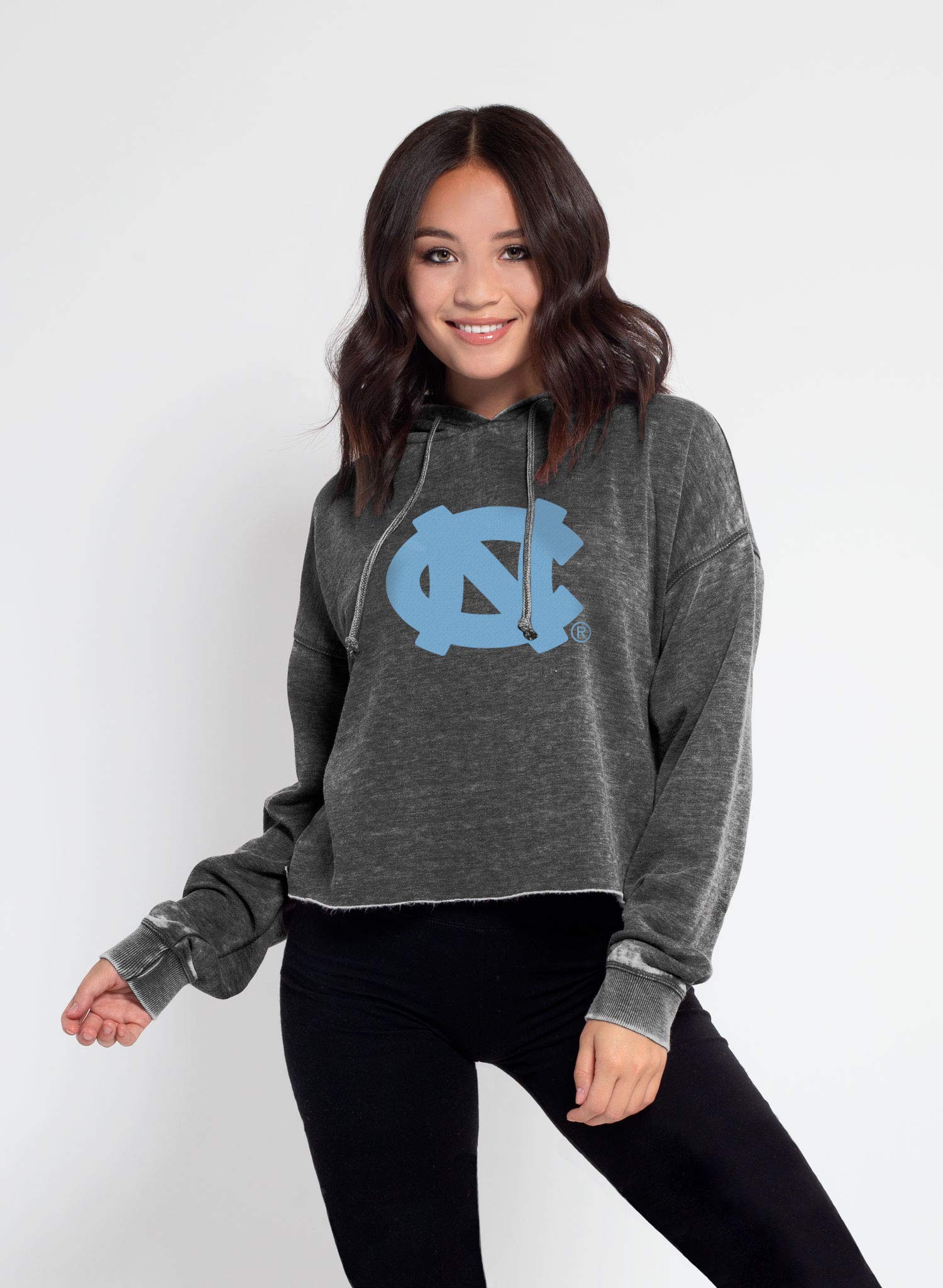 Chicka-D Women's Campus Cropped Hoodie - Trendy Oversized Pullover Sweatshirt for College, Streetwear & Casual Outfits | Perfect for Fall, Winter & Campus Fashion