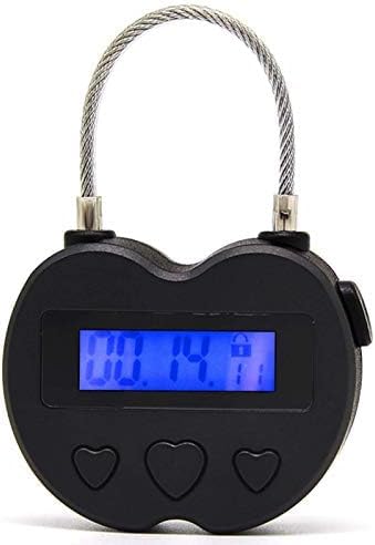 99-Hour Electronic Timer Padlock - USB Rechargeable LCD Display Digital Timer Lock for Lockers, Storage, Gym Bags & Travel (White) - Perfect for Security, Time Management & Temporary Access Control