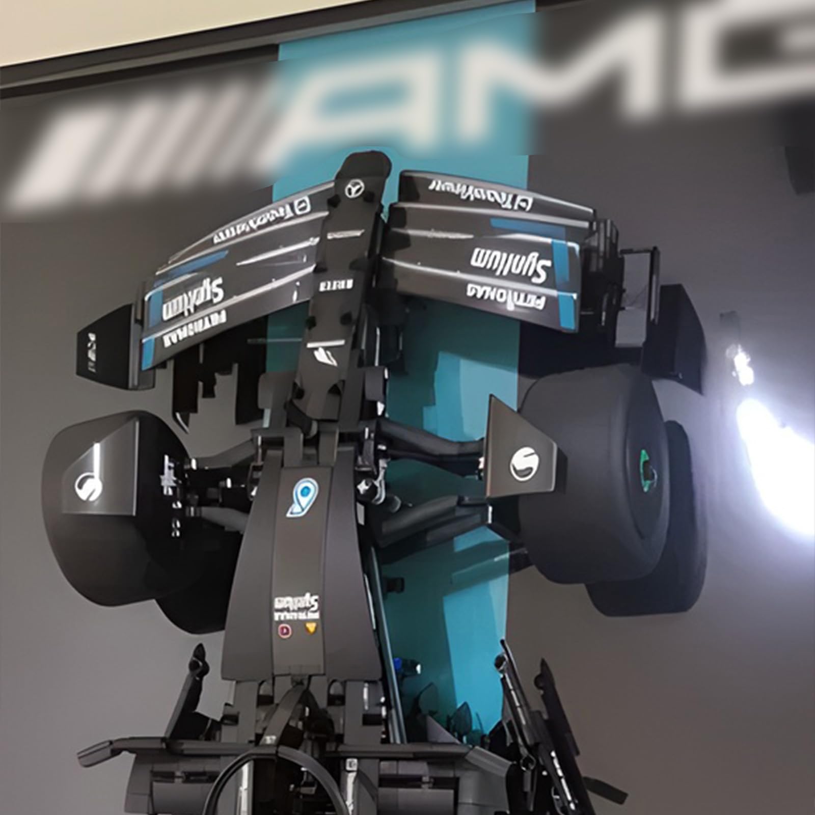 Lego Mercedes AMG 42171 Car Wall Mount with LED Lights - Display Stand for Building Blocks, Adult Collectible Showcase - Perfect Gift for Lego Enthusiasts | Ideal for Home Office, Game Room & Man Cave Decor