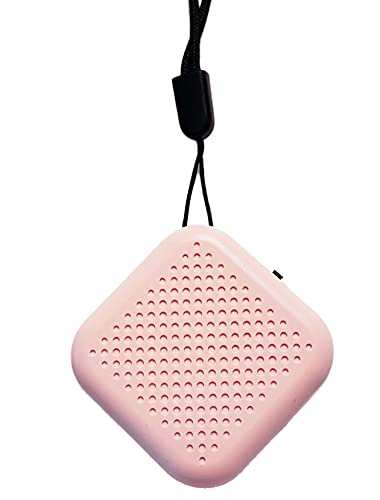Vonaan Pink Wearable Air Purifier Necklace - Portable USB Negative Ion Generator for Home, Office & Travel | Mini Air Cleaner Ionizer for All Ages | Purify Air on the Go