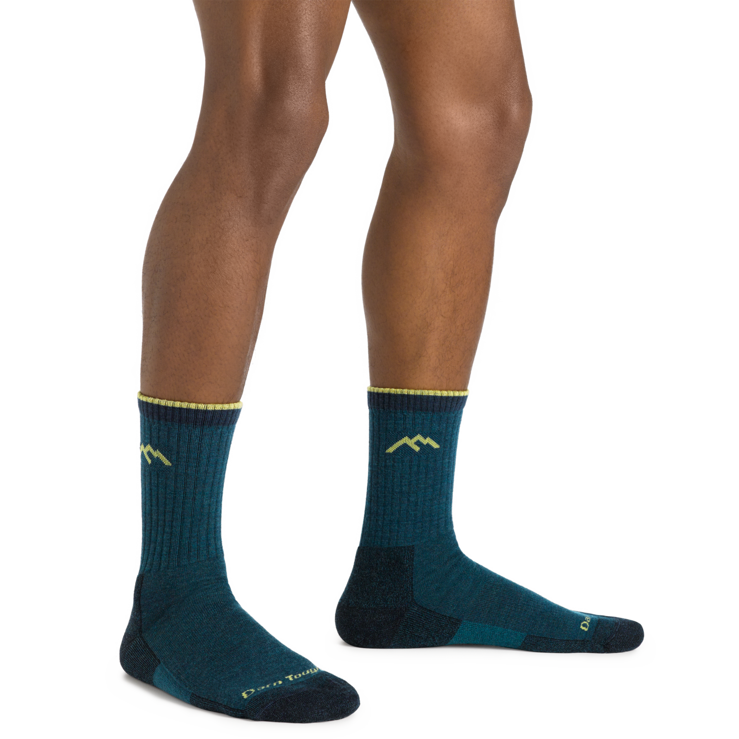 Men's Midweight Hiking Socks - Micro Crew Hiker Socks for Outdoor Trekking & Camping - Breathable & Cushioned for All-Day Comfort on Trails
