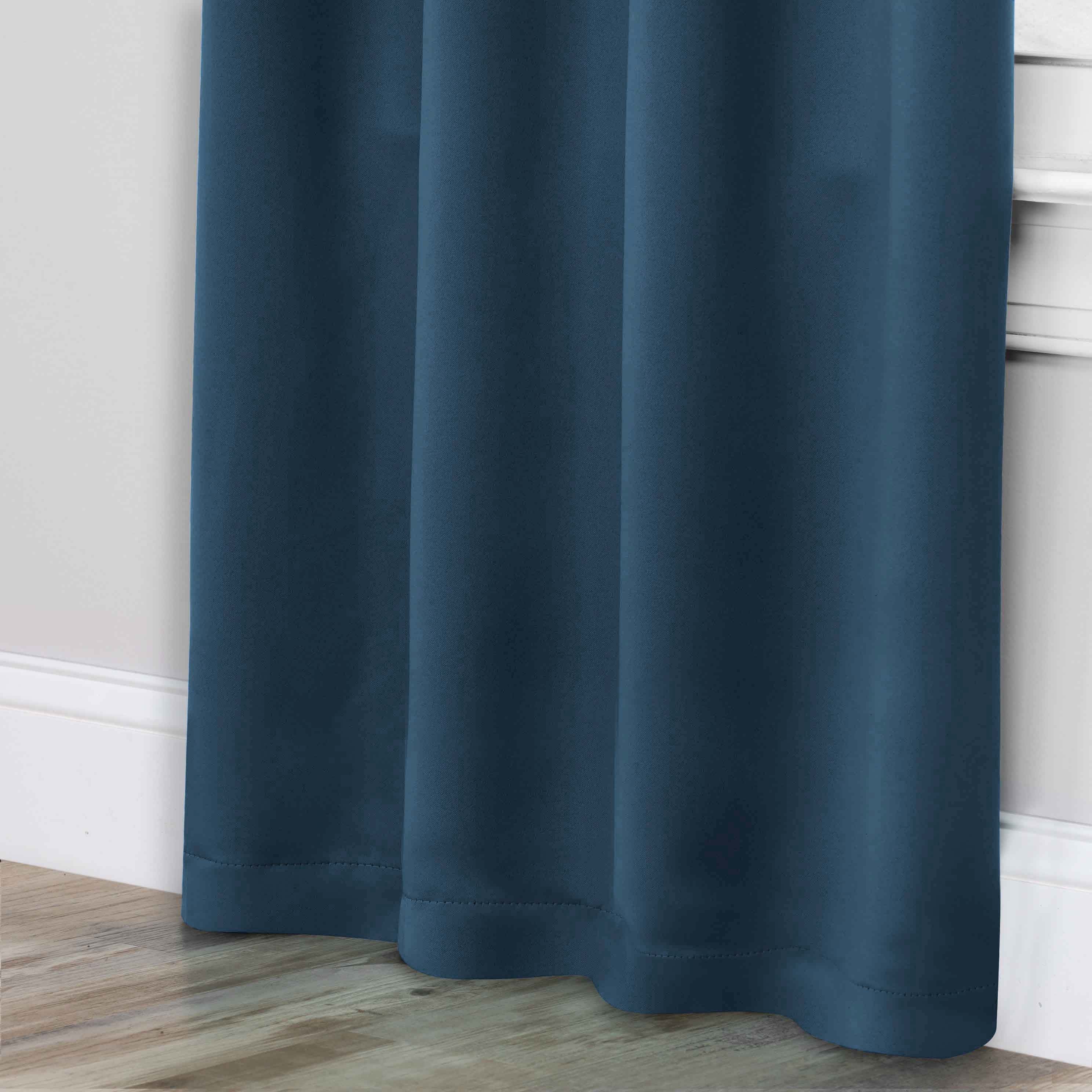 Machine Washable Blackout Curtains Set of 2 - Solid Color Room Darkening Window Drapes for Bedroom, Living Room & Nursery - Noise Reducing & Energy Efficient