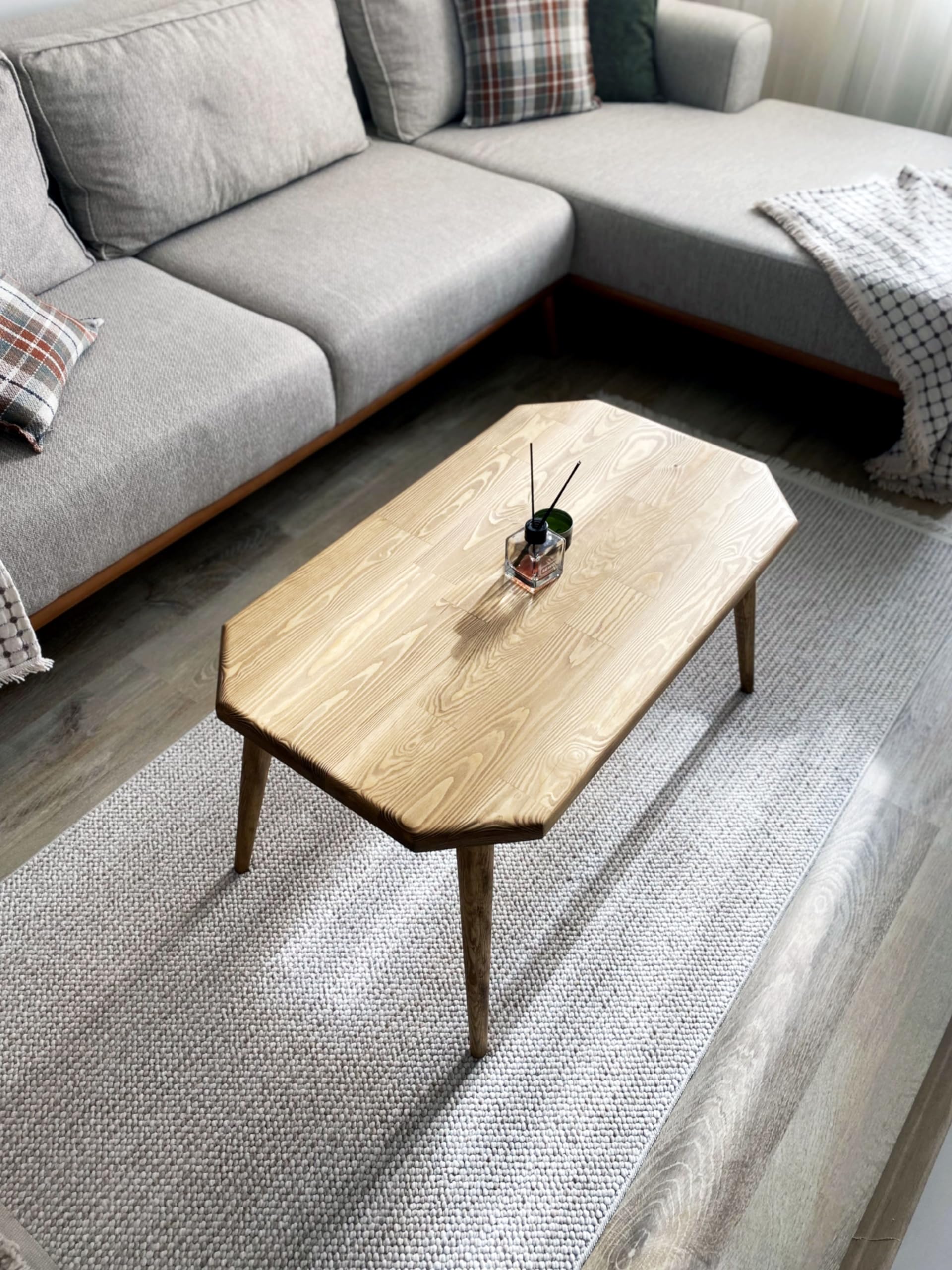 Handmade Wood Coffee Table for Living Room (33x20