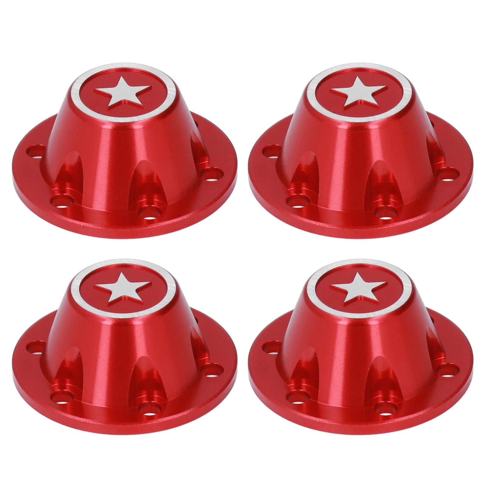Durable Aluminum Alloy RC Hex Wheel Nut Cover for 1/6 Scale RC Cars - Long Lasting Portable Tire Lock Protection for Off-Road Racing & Crawling Adventures
