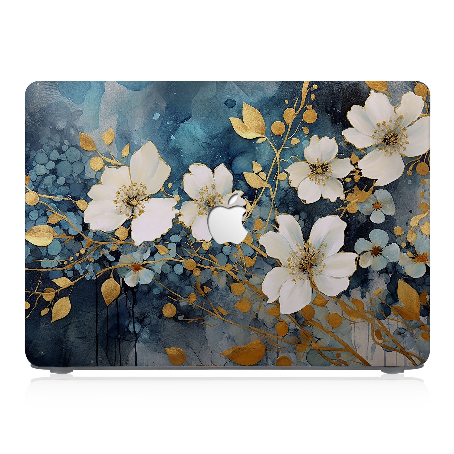Premium MacBook Case with Floral Art Design - Slim Protective Cover for MacBook Air/Pro - Perfect for Work, Travel & School