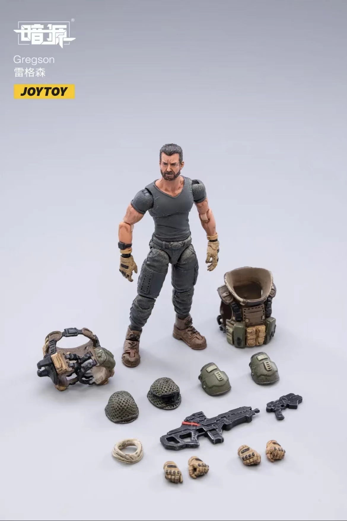 JOYTOY 1/18 Scale Dark Source Action Figure Set (3PCS) - Collectible Military Character Models for Display & Diorama Scenes