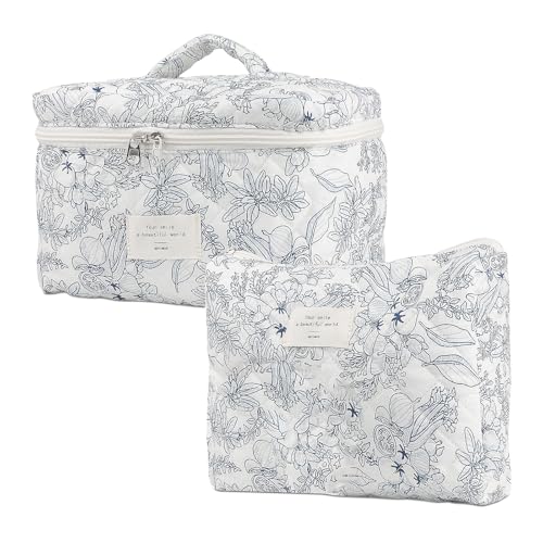 2PCS-Floral NavyBlue