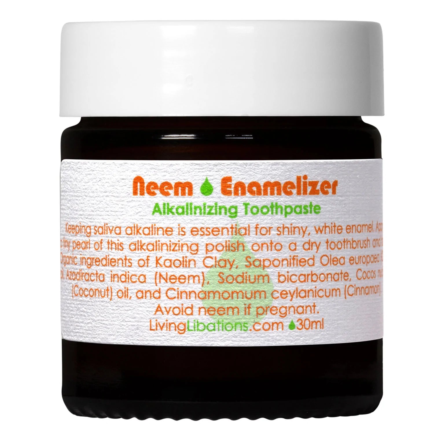 Neem Enamelizer Alkalinizing Toothpaste for Teeth Whitening & Cavity Prevention - Natural Oral Care for Sensitive Teeth & Fresh Breath | Perfect for Daily Use & Travel