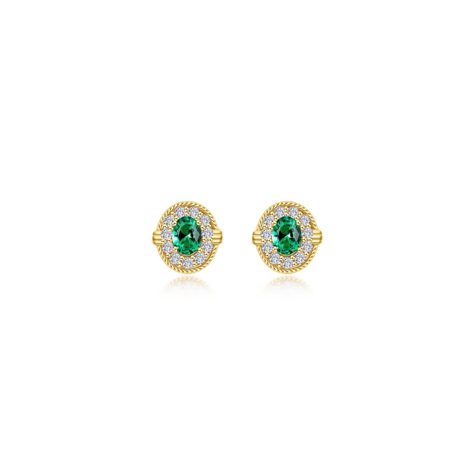 0.52 CTW Diamond Halo Stud Earrings for Women - 14K White Gold Bridal Jewelry - Perfect for Weddings, Anniversaries & Special Occasions